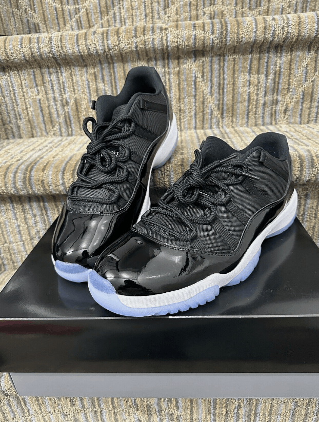 image of Nike Air Jordan 11 Retro Low Space Jam Black/royal Shoes, Men's (Size 13)