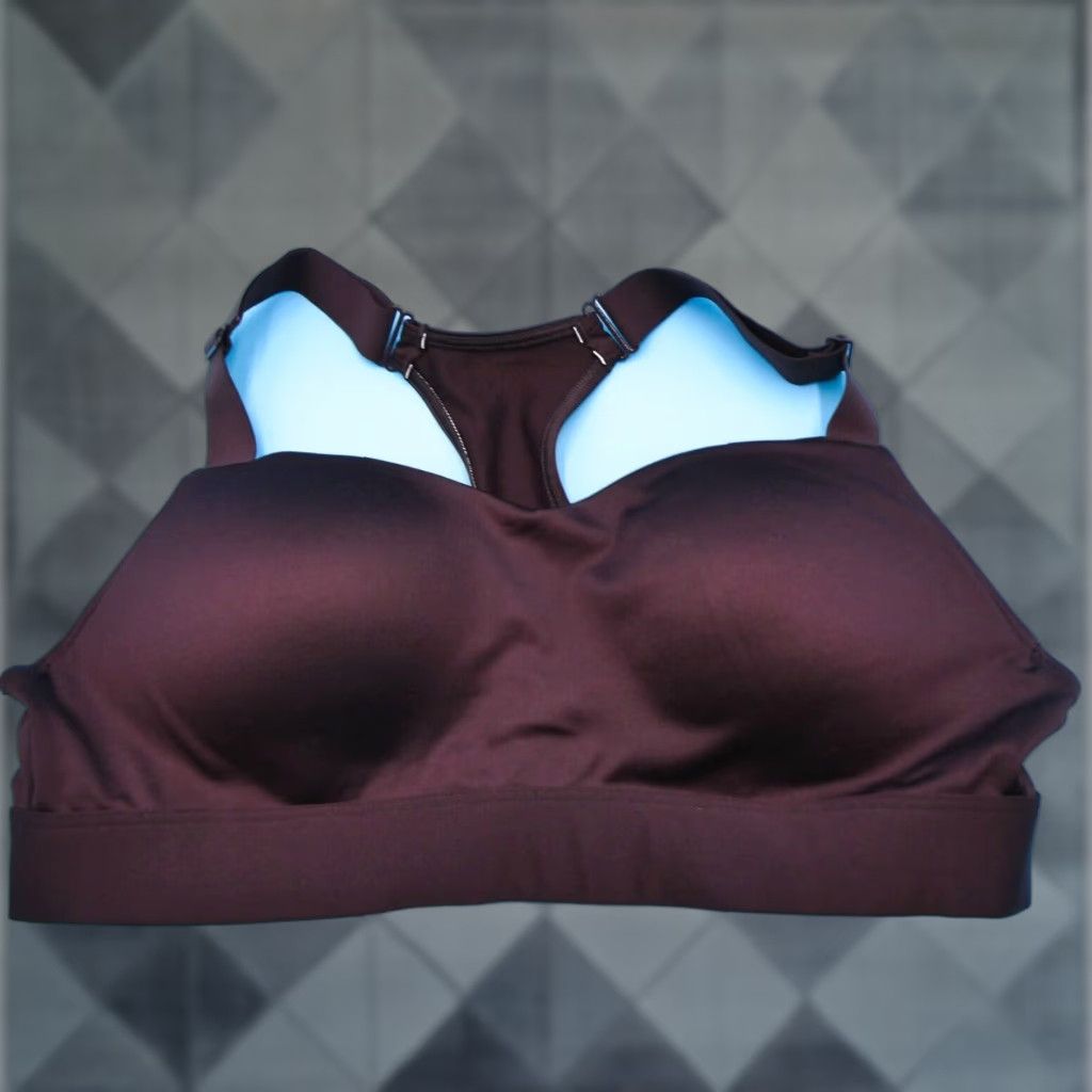 Victorias Secret Vintage Victoria's Secret Sports Bra Medium Push Up Racerback Gym Purple D Cup Womens