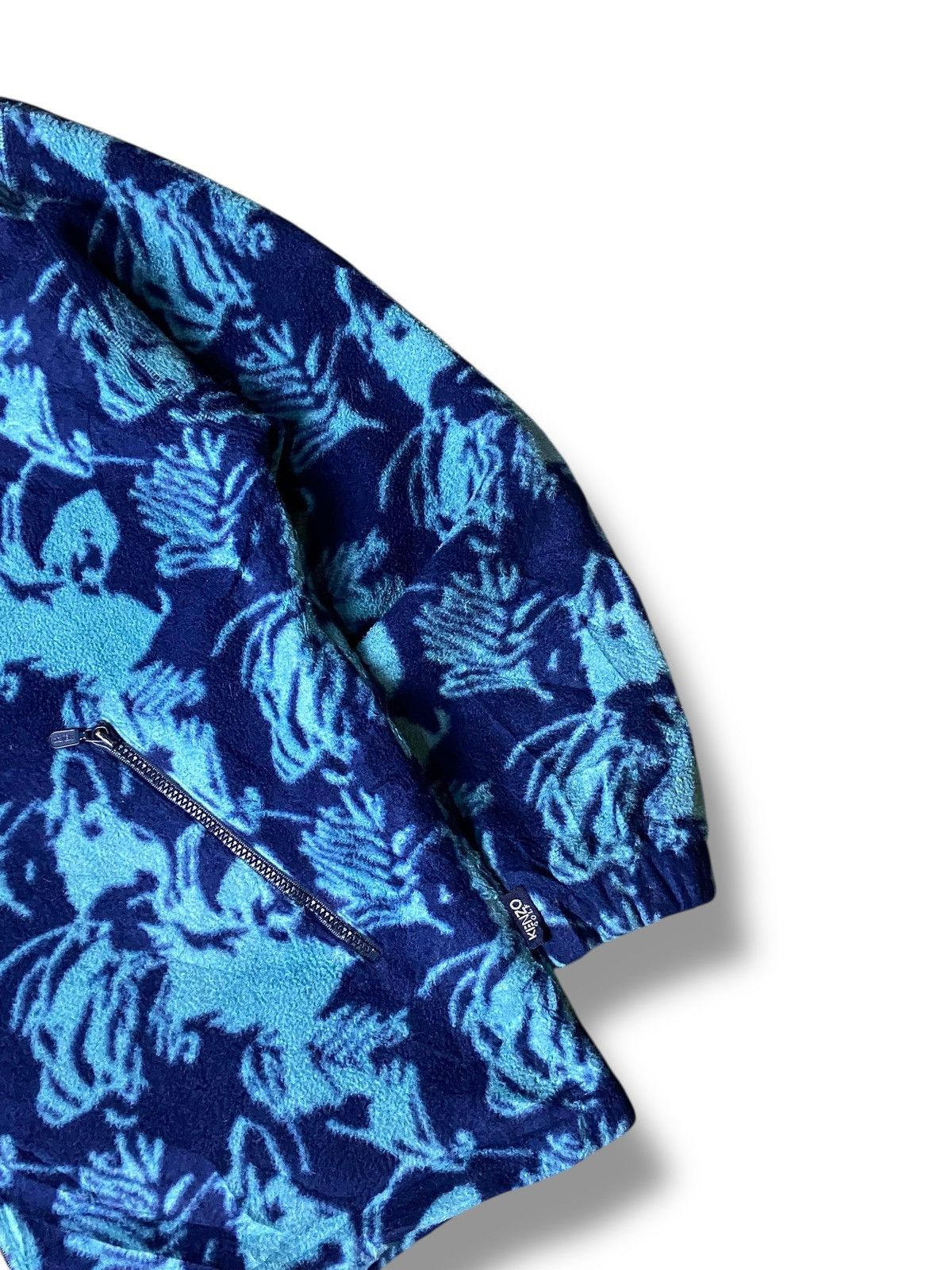 Japanese Brand × Kenzo × Vintage KENZO GOLF Fish Patterned Fleece Jacket (132) Size US S / EU 44-46 / 1 - 8 Thumbnail