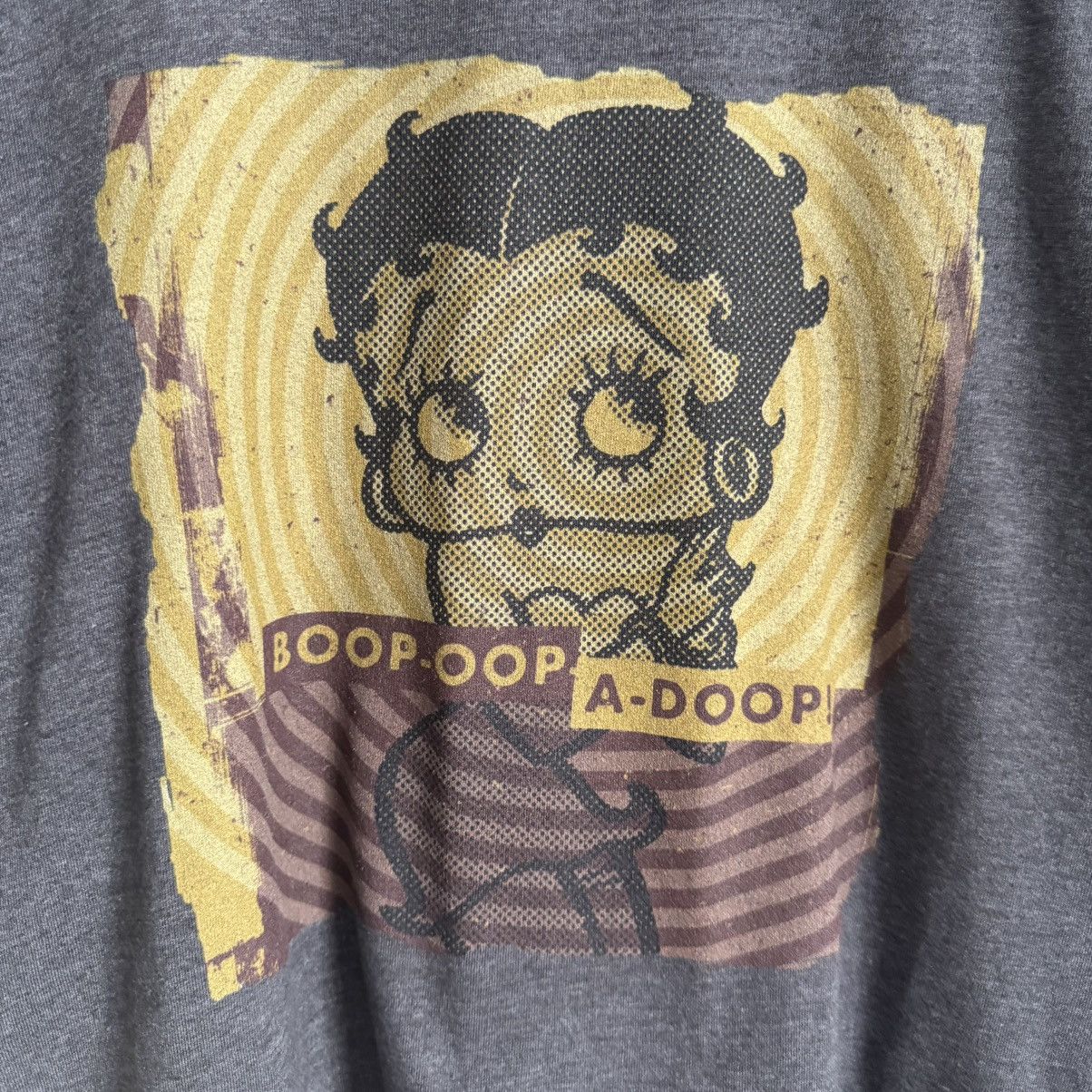 Other BETTY BOOP Grey Yellow Retro Pop Art Curvy Short Sleeve Tee Size 3XL / US 20-22 - 4 Thumbnail
