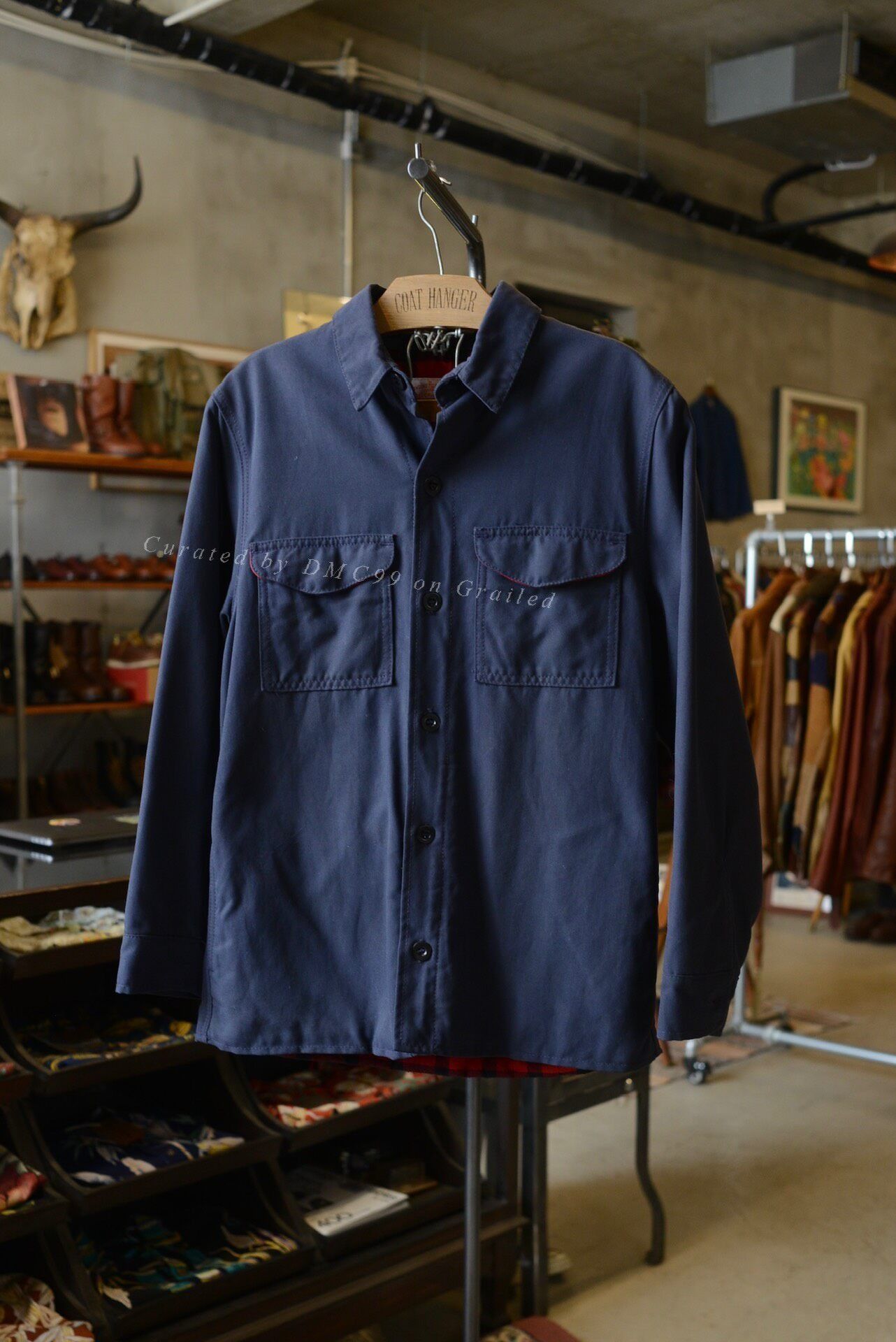 Filson Filson 1990s Navy Double Pocket Jacket Size US S / EU 44-46 / 1 - 1 Thumbnail