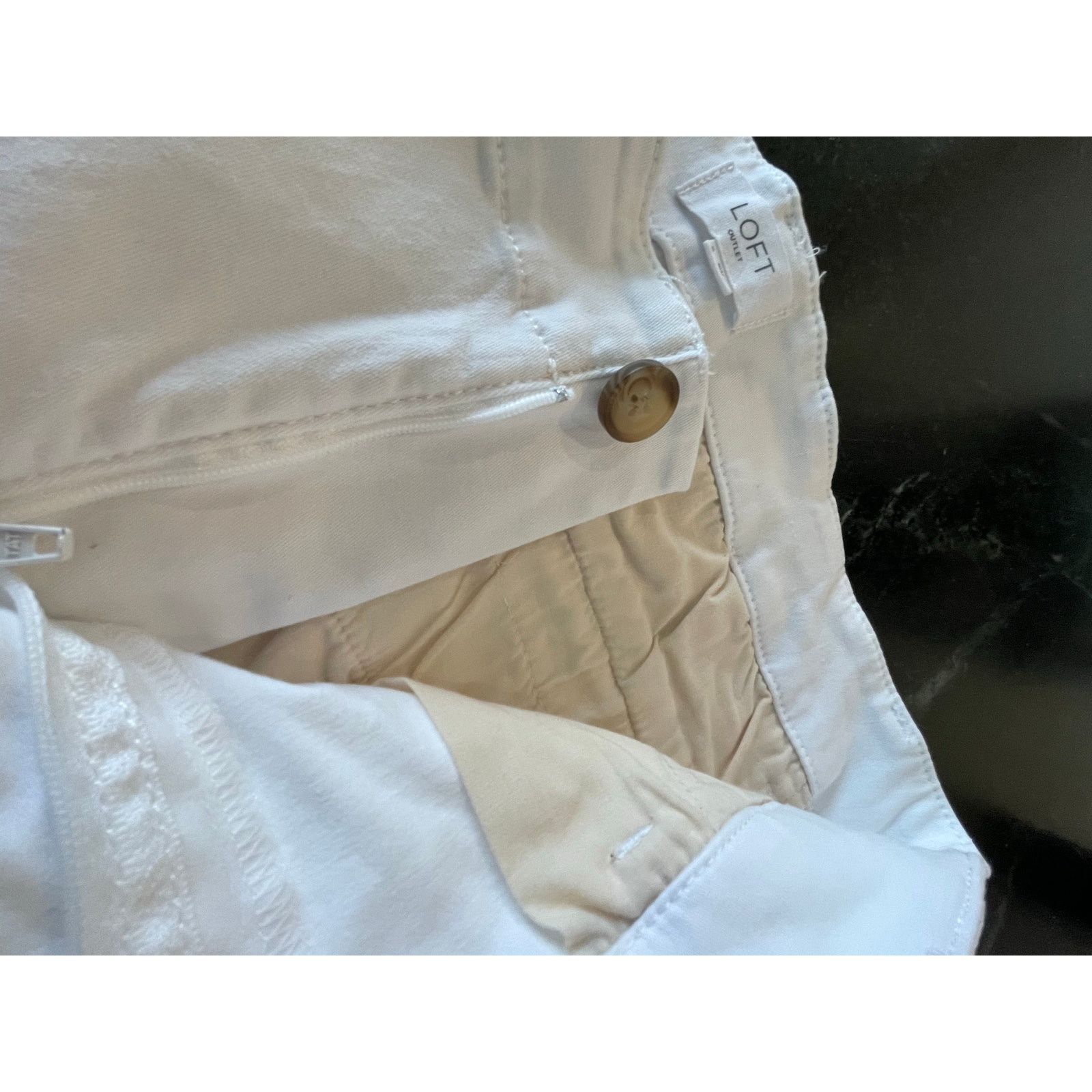 Loft LOFT OUTLET White Monroe Bermuda shorts 8 Size 30" / US 8 / IT 44 - 11 Thumbnail
