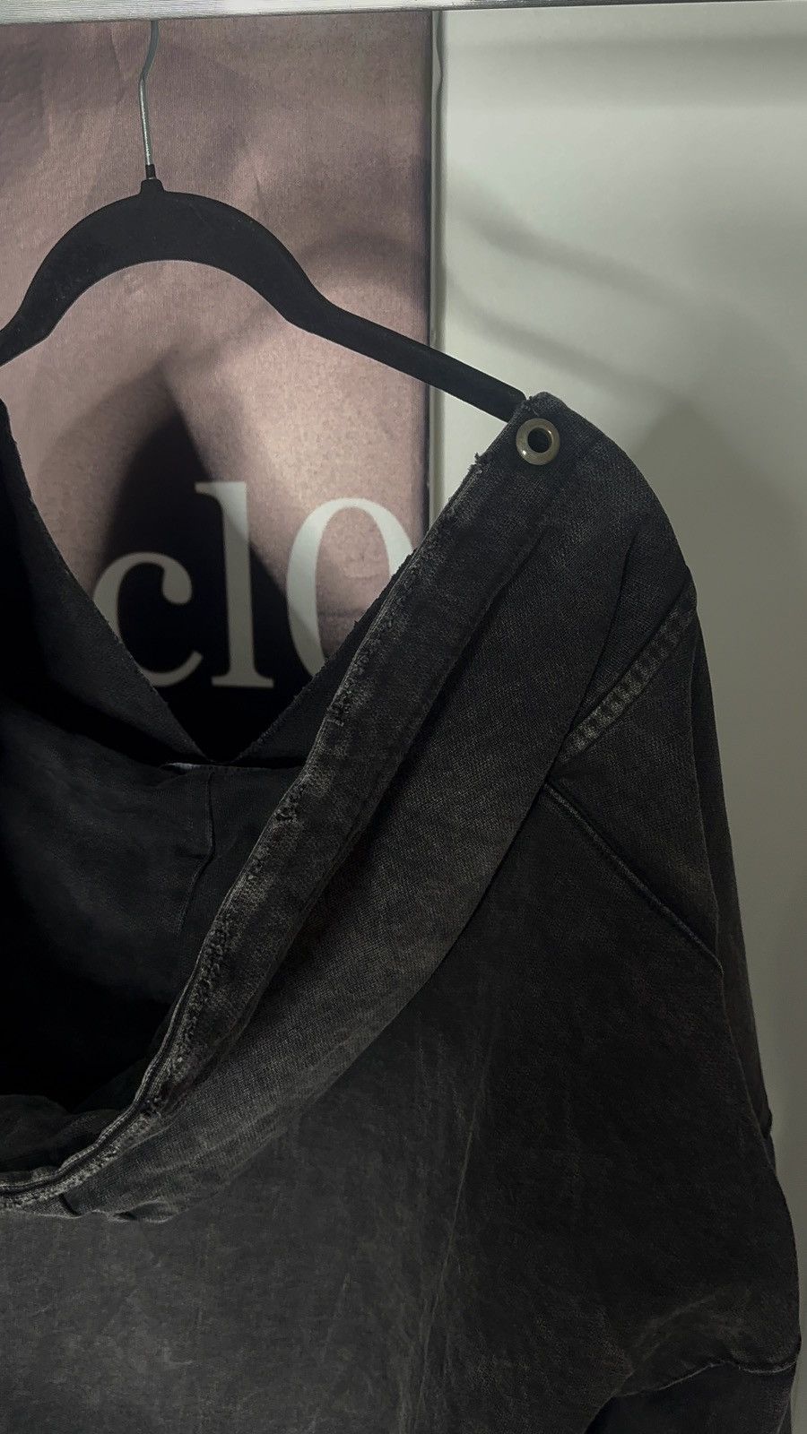 No Faith Studios ✅ No Faith Studios Washed Black Distressed Hoodie Size US L / EU 52-54 / 3 - 5 Thumbnail