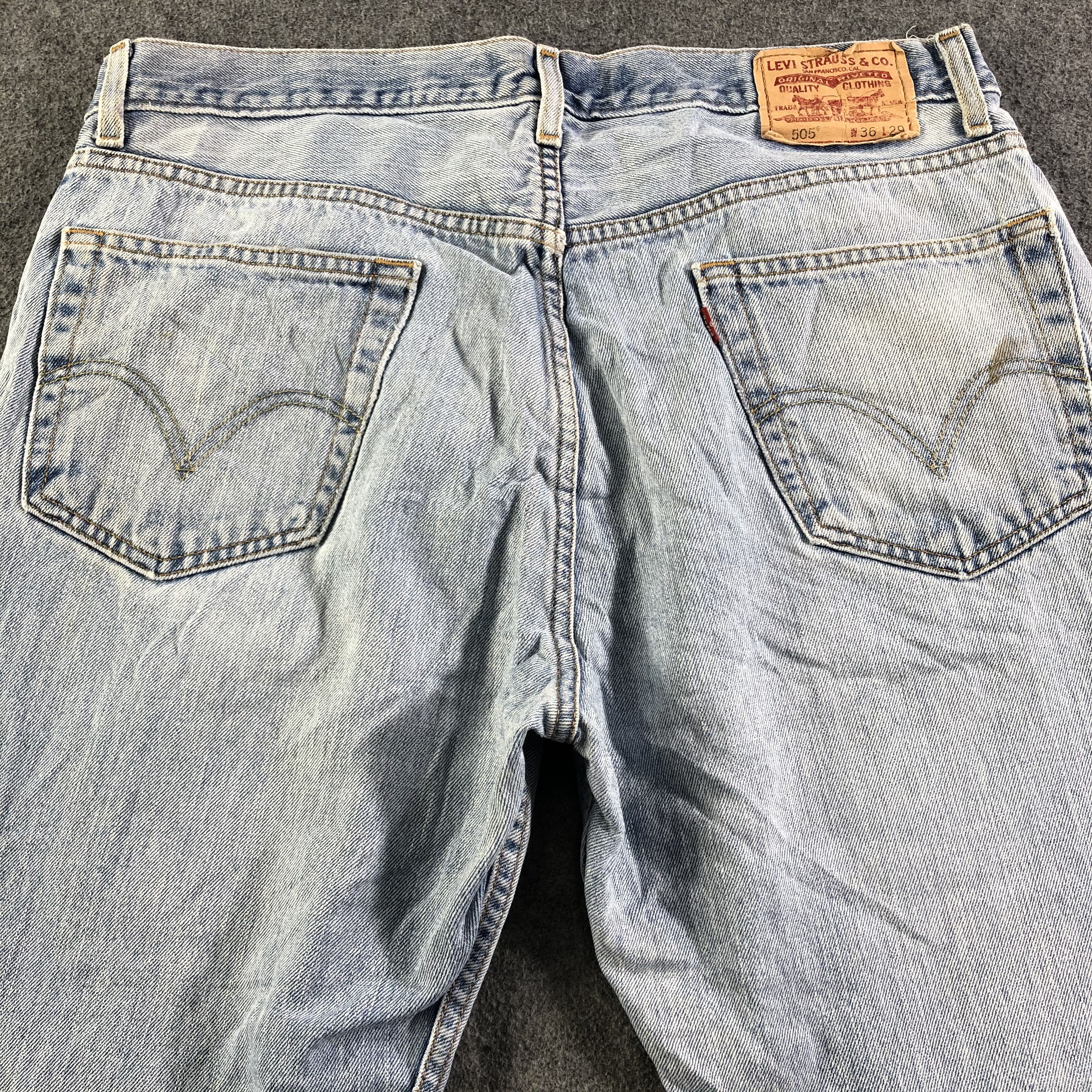 Levi's Vintage Blue Wash Levis 505 Jeans-J3099 Size US 36 / EU 52 - 4 Thumbnail