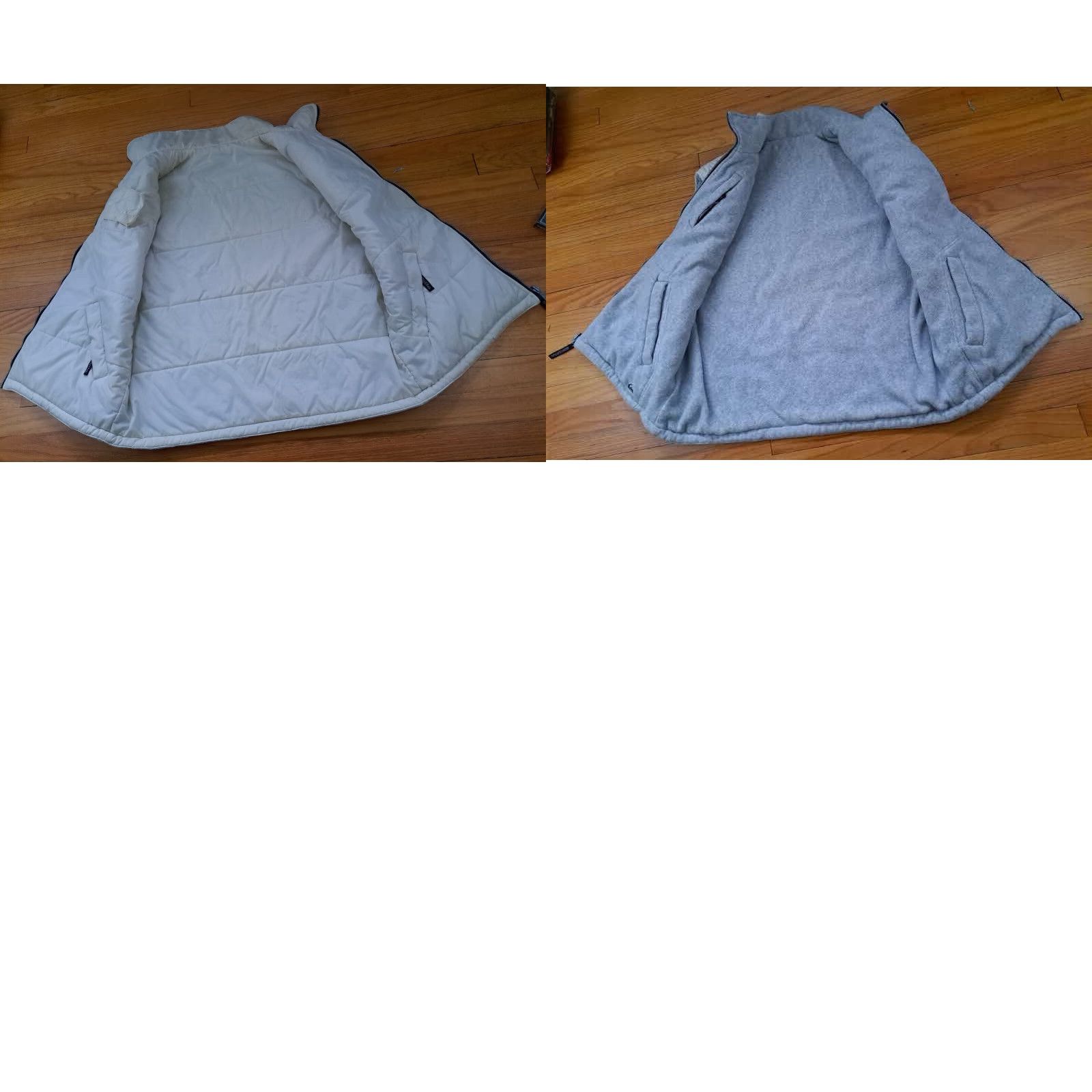 Quiksilver VINTAGE Quiksilver Vest Outdoor Insulated Reversible Full Zip Polyester White Grey L Men Size US L / EU 52-54 / 3 - 8 Thumbnail
