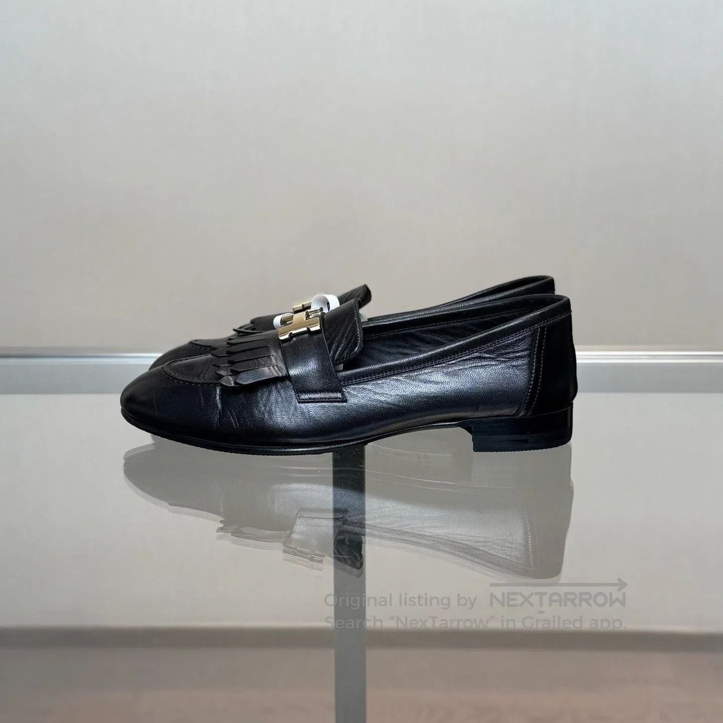Hermes Hermes Black H. Size US 7.5 / IT 37.5 - 6 Thumbnail
