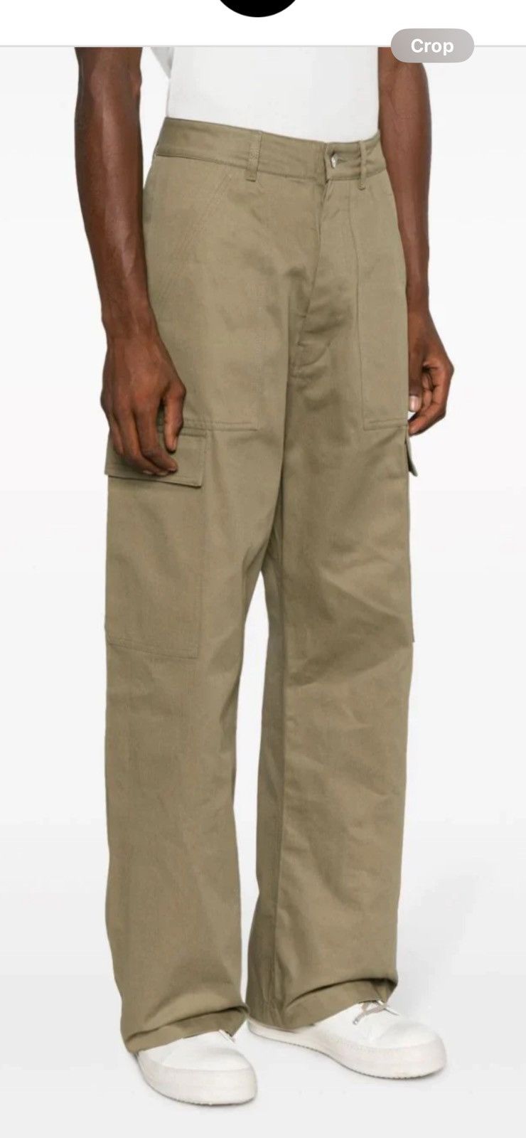 image of Rick Owens Men’S Cargo Pants. L. $800 in Dusk Grey, Men's (Size 34)
