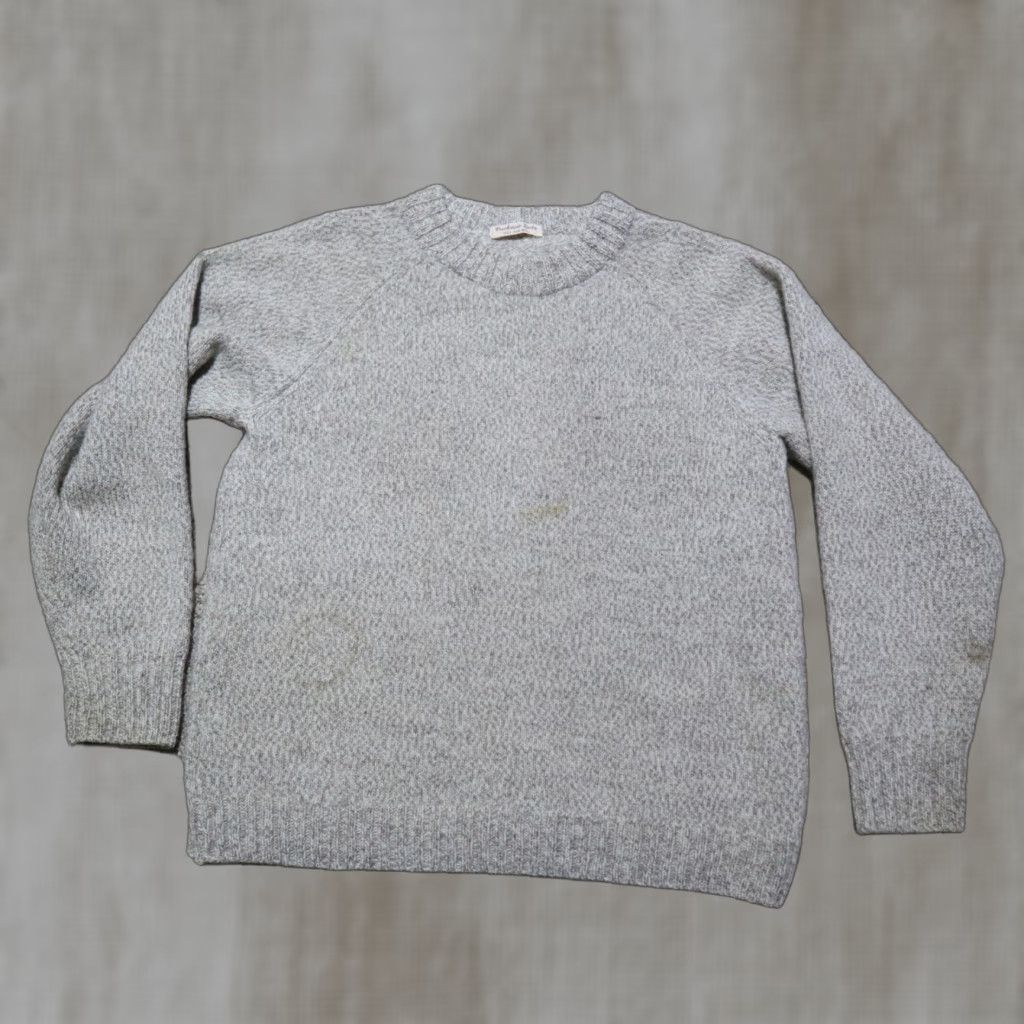Vintage Merino Wool Sweater Women Size S Beige Lightweight V-Neck Pullover Womens Size S / US 4 / IT 40 - 1 Thumbnail