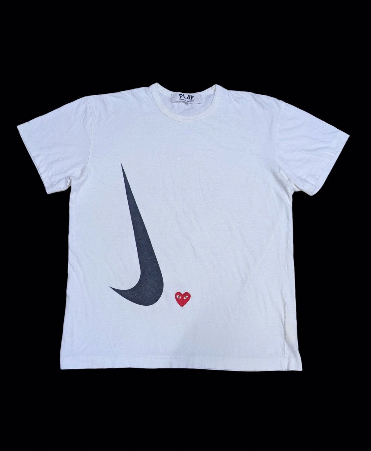 Nike Nike x Comme des Garçons PLAY T-Shirt White | Grailed 