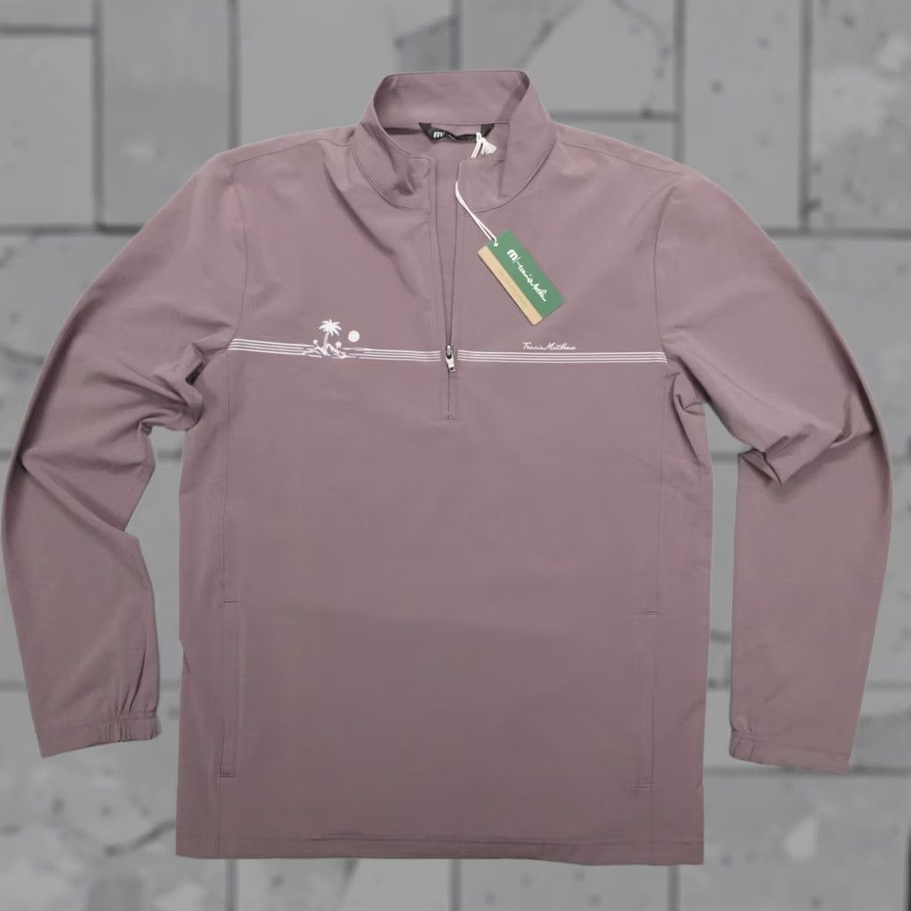 TravisMathew Travis Mathew Golf Pullover Men's 1/4 Zip Unexpected Surprise Size S Flint Size US S / EU 44-46 / 1 - 1 Thumbnail
