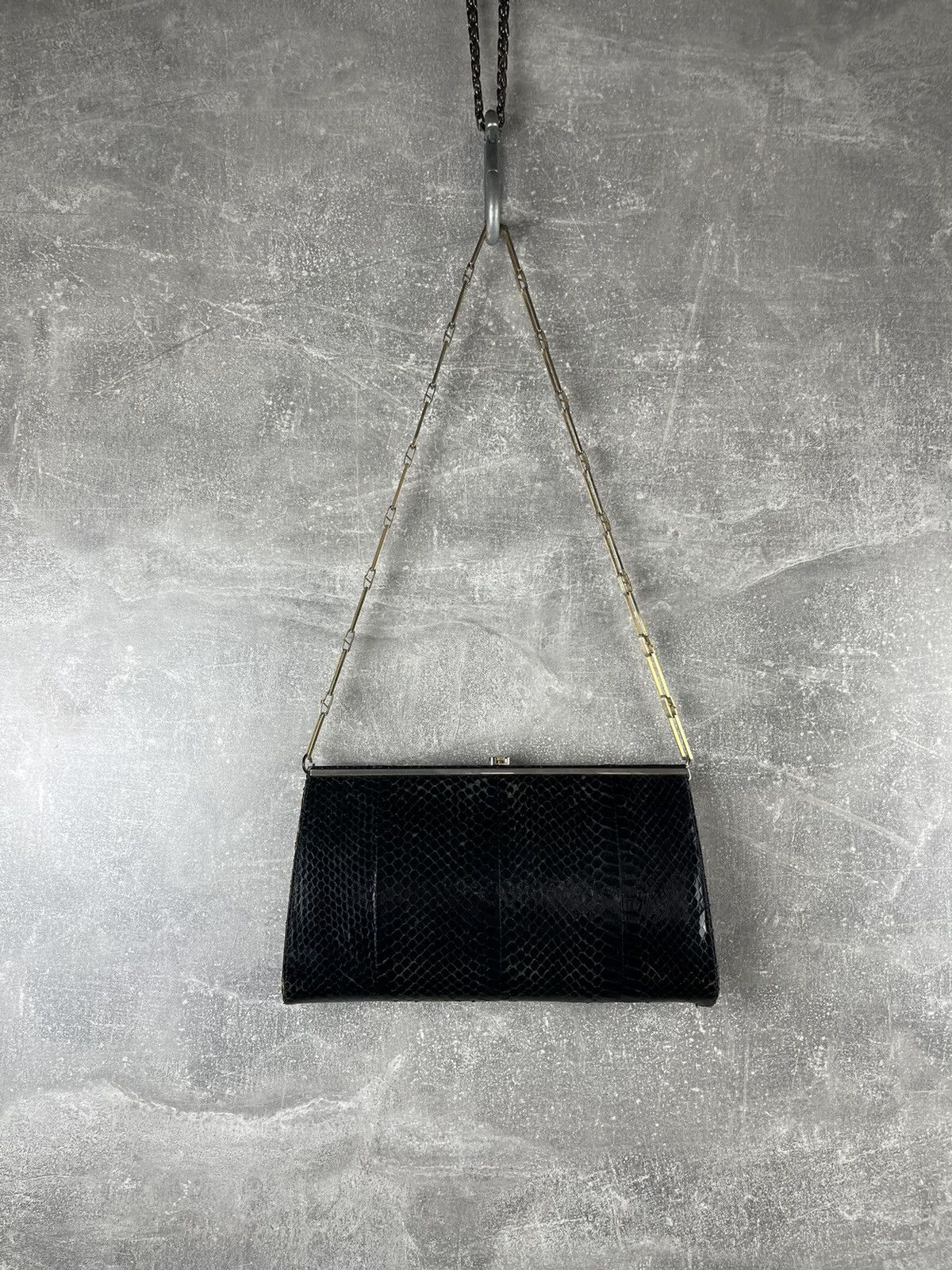 Vintage Linea Giemme Vintage 1970 Snake skin Evening Clutch Bag Size ONE SIZE - 1 Thumbnail