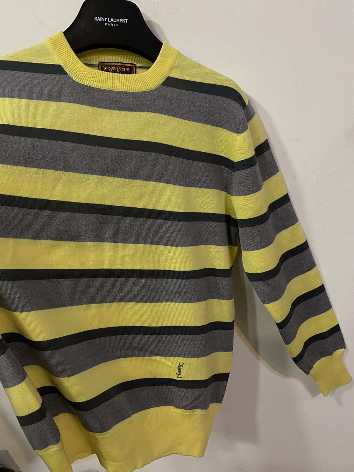 Yves Saint Laurent Italy 80s YSL Sweater Soft Wool Paris Sweatshirt Size US S / EU 44-46 / 1 - 14 Thumbnail