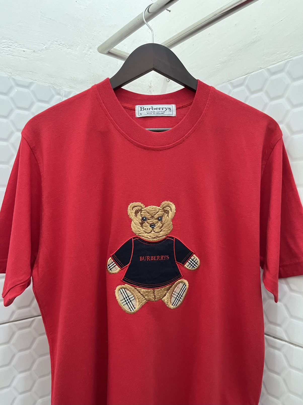Burberry Burberrys 90's Bear Tee Size US M / EU 48-50 / 2 - 2 Thumbnail
