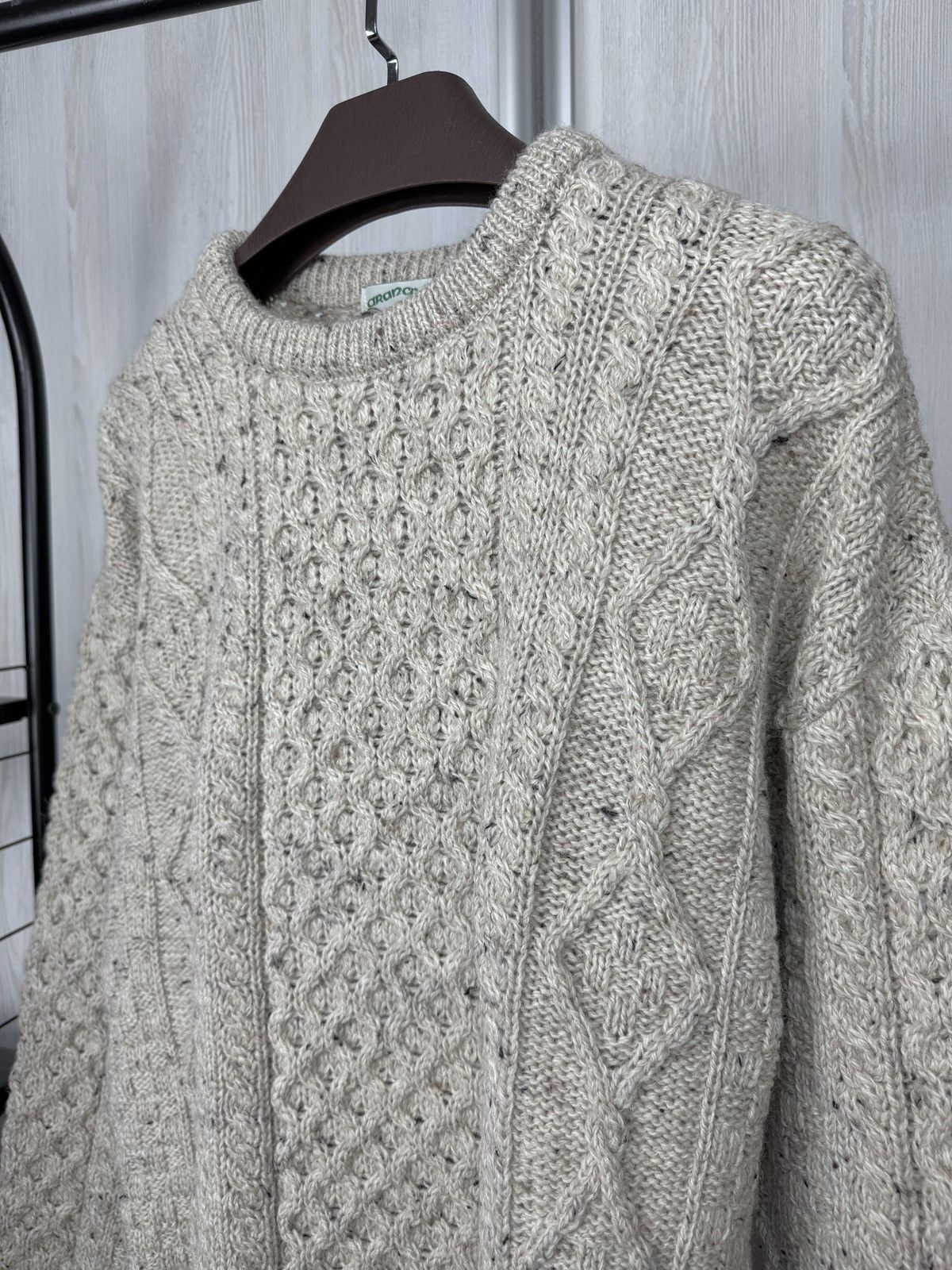 Aran Crafts Aran Crafts Ireland 100% Wool Intricate Cable Knit Sweater Size US XL / EU 56 / 4 - 4 Thumbnail