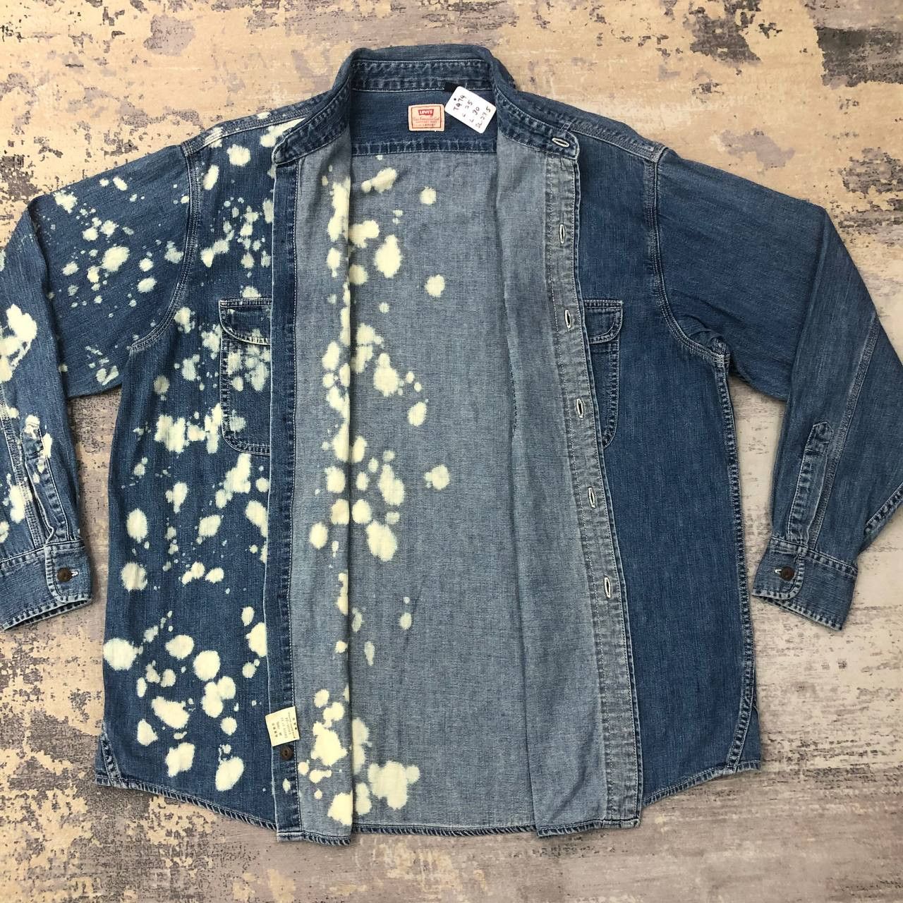 Levi's T474 VTG LEVI'S ACID WASH DENIM SHIRTS Size US L / EU 52-54 / 3 - 4 Thumbnail