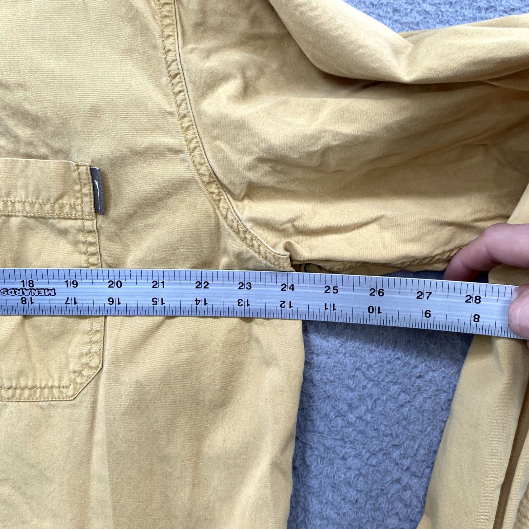 Eddie Bauer Eddie Bauer Button-Up Shirt Long Sleeve Mustard Yellow XL Tall Men's Collared Button-Up Shirt 90s Outdoor Pockets Size US XL / EU 56 / 4 - 4 Thumbnail