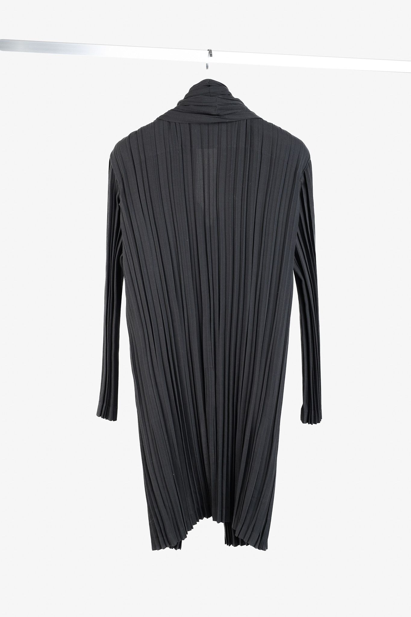 Issey Miyake Issey Miyake Archival Rare Pleated Scarf Button Duster Size L / US 10 / IT 46 - 2 Thumbnail