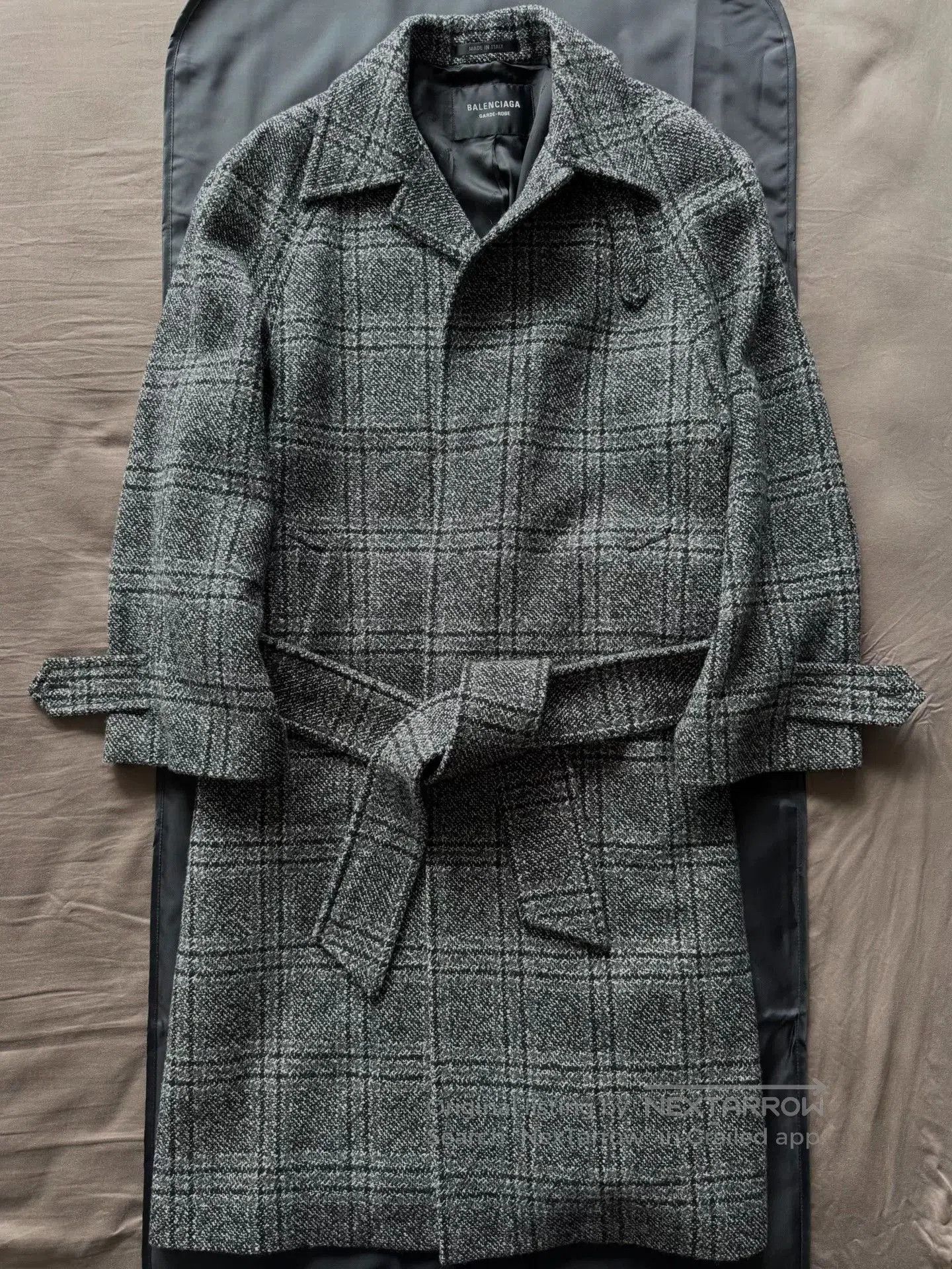 Balenciaga Balenciaga Wool Houndstooth Coat. Size S / US 4 / IT 40 - 1 Thumbnail