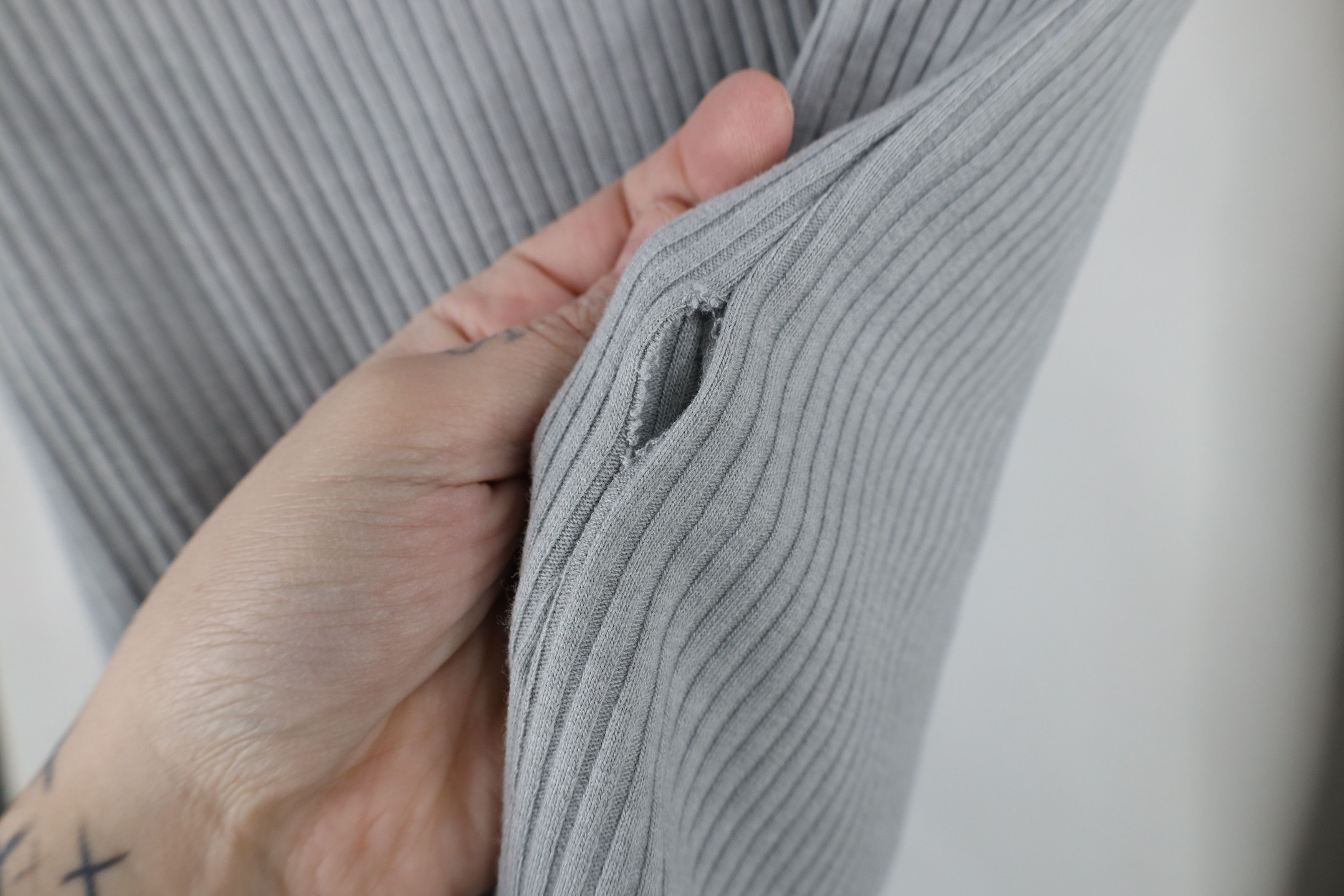 Abercrombie & Fitch × Vintage Vintage Y2K Abercrombie & Fitch Knit Funnel Neck Shirt Gray Size M / US 6-8 / IT 42-44 - 8 Thumbnail