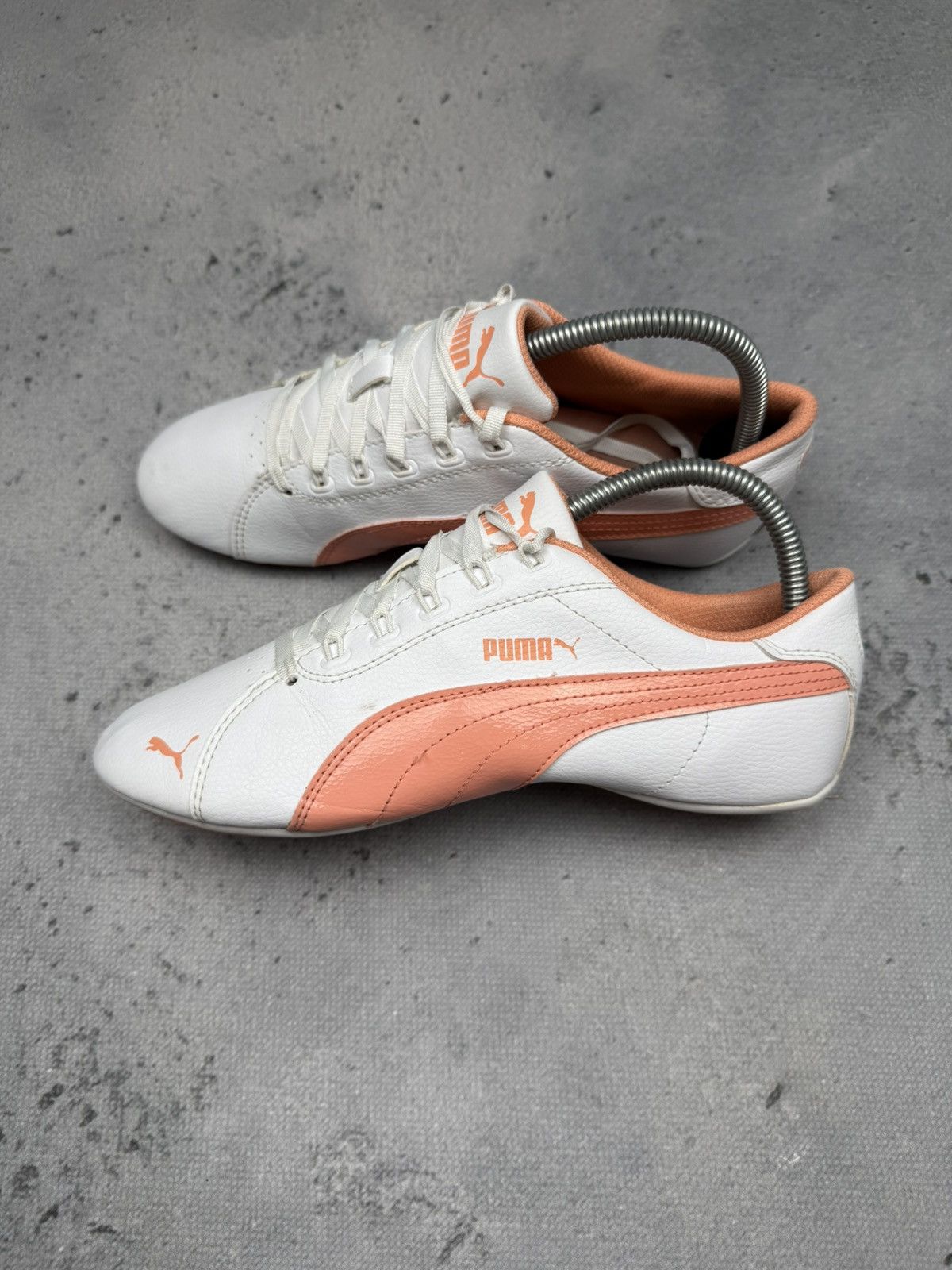 Puma Vintage Puma Speedcat Leather Y2K White Sneakers Rare 00s Size US 6 / IT 36 - 7 Thumbnail