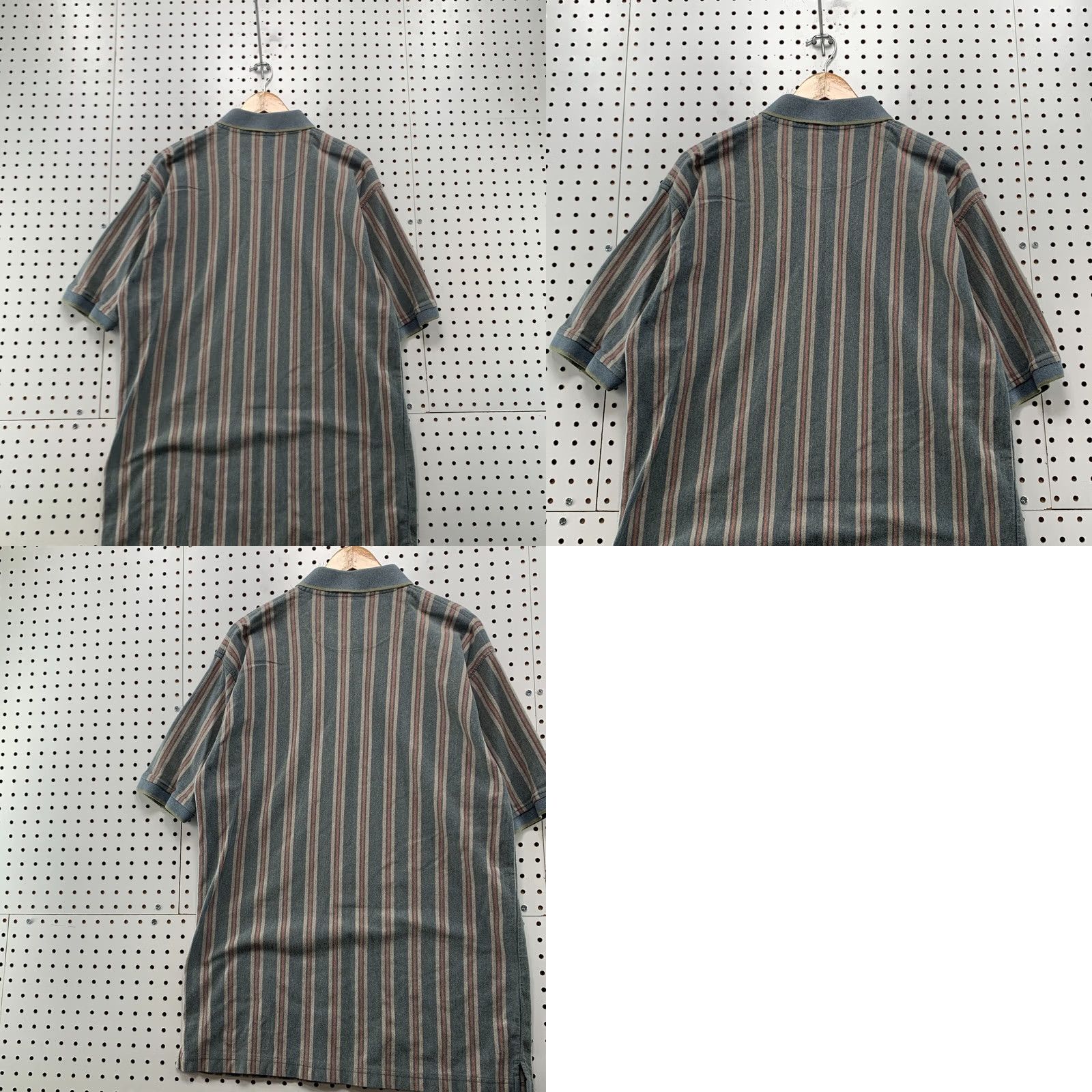 Vintage VINTAGE Salmon River Traders Polo Shirt Mens Large Striped Collared 22.5x32 Size US L / EU 52-54 / 3 - 10 Thumbnail