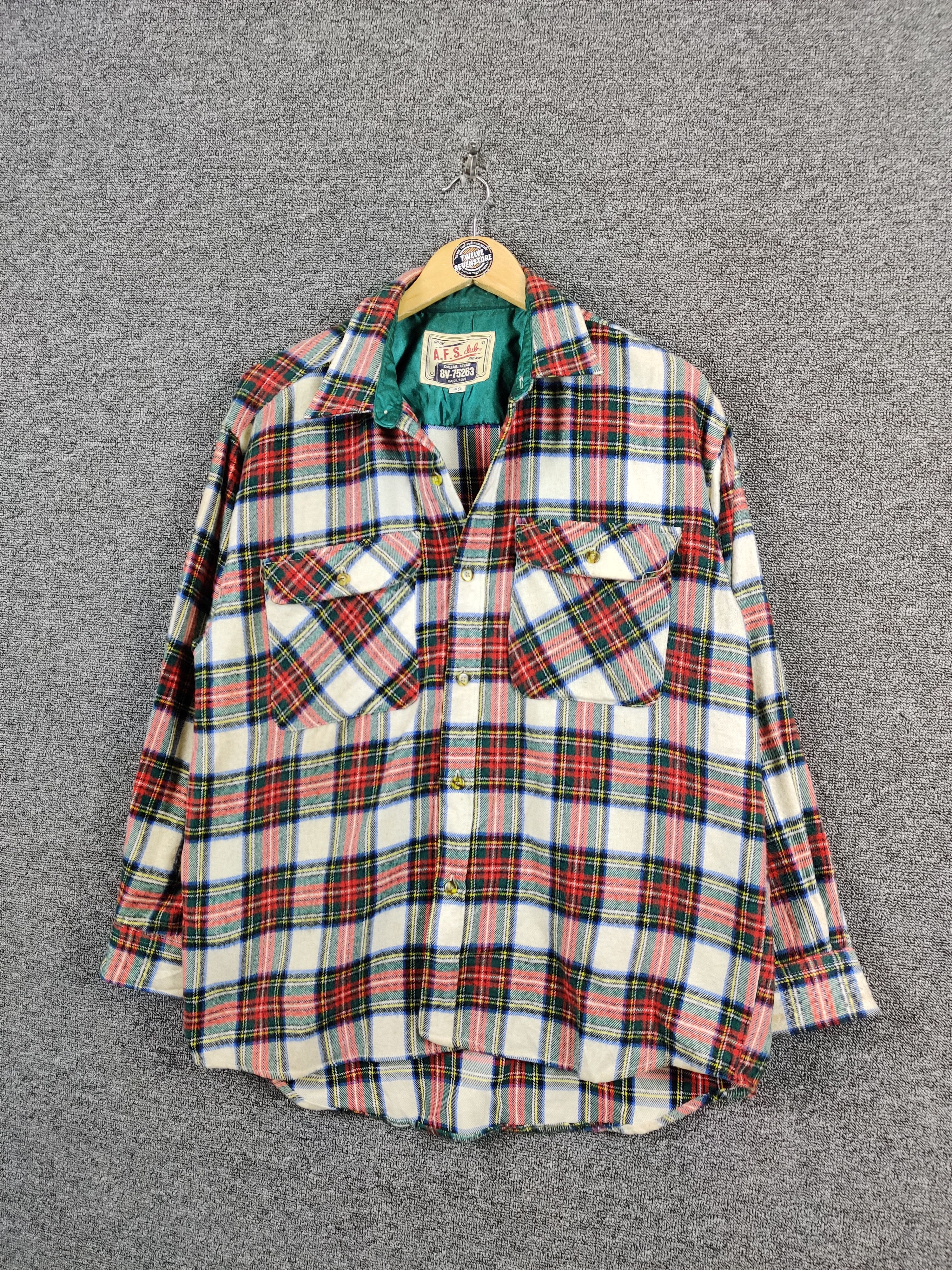 Flannel Japanese Brand Afs Club Plaid Flannel Shirt Button Ups Size US L / EU 52-54 / 3 - 2 Thumbnail