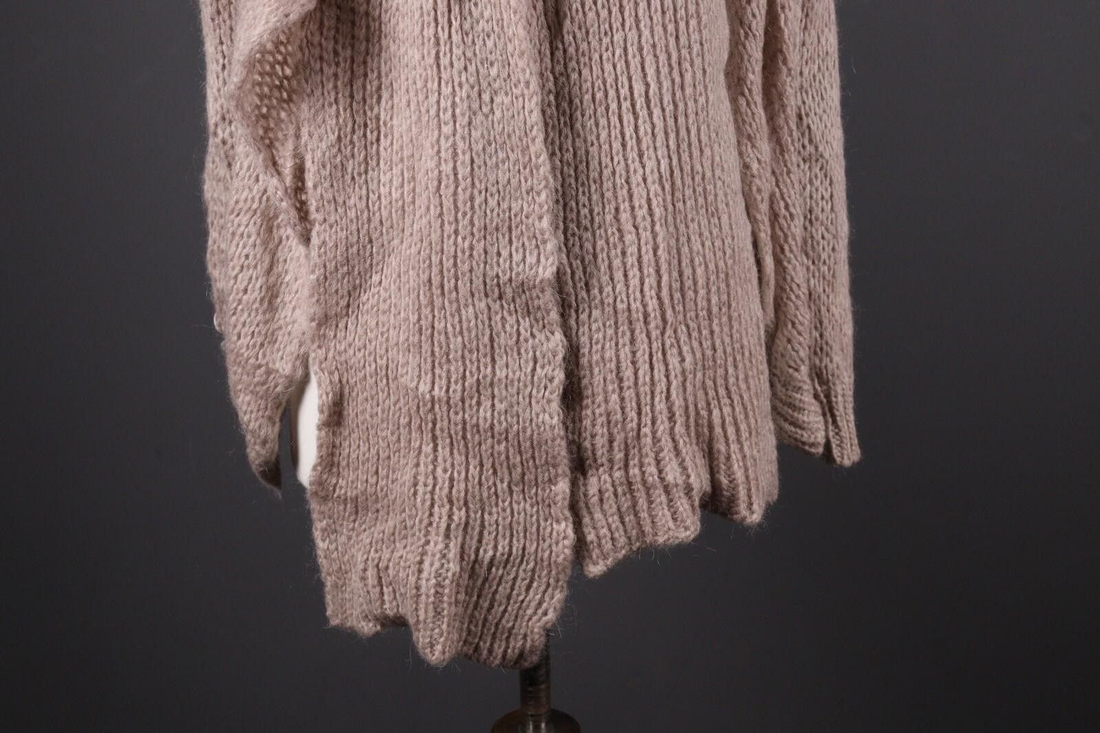 Designer Manila Grace Mohair Pink Draped Cardigan Sweater Size 1 Size M / US 6-8 / IT 42-44 - 3 Thumbnail