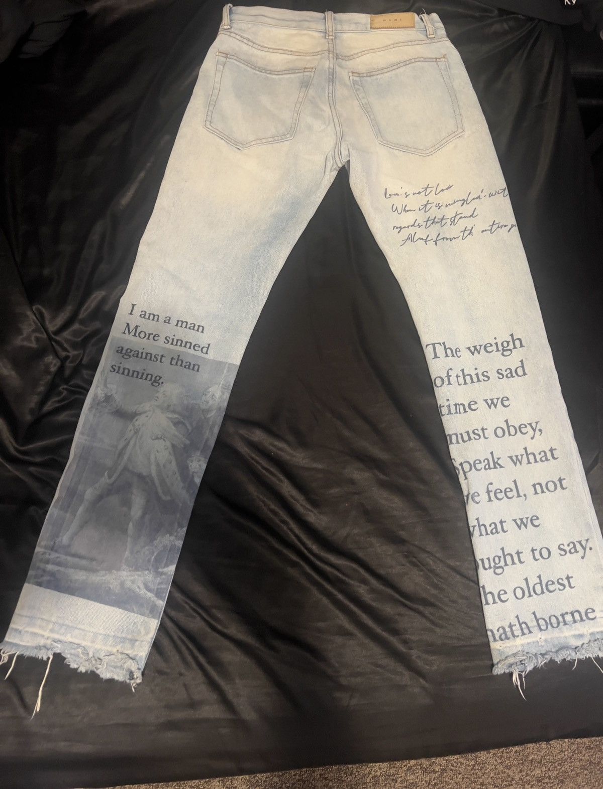 MNML Graphic printed jeans Size US 29 - 1 Thumbnail