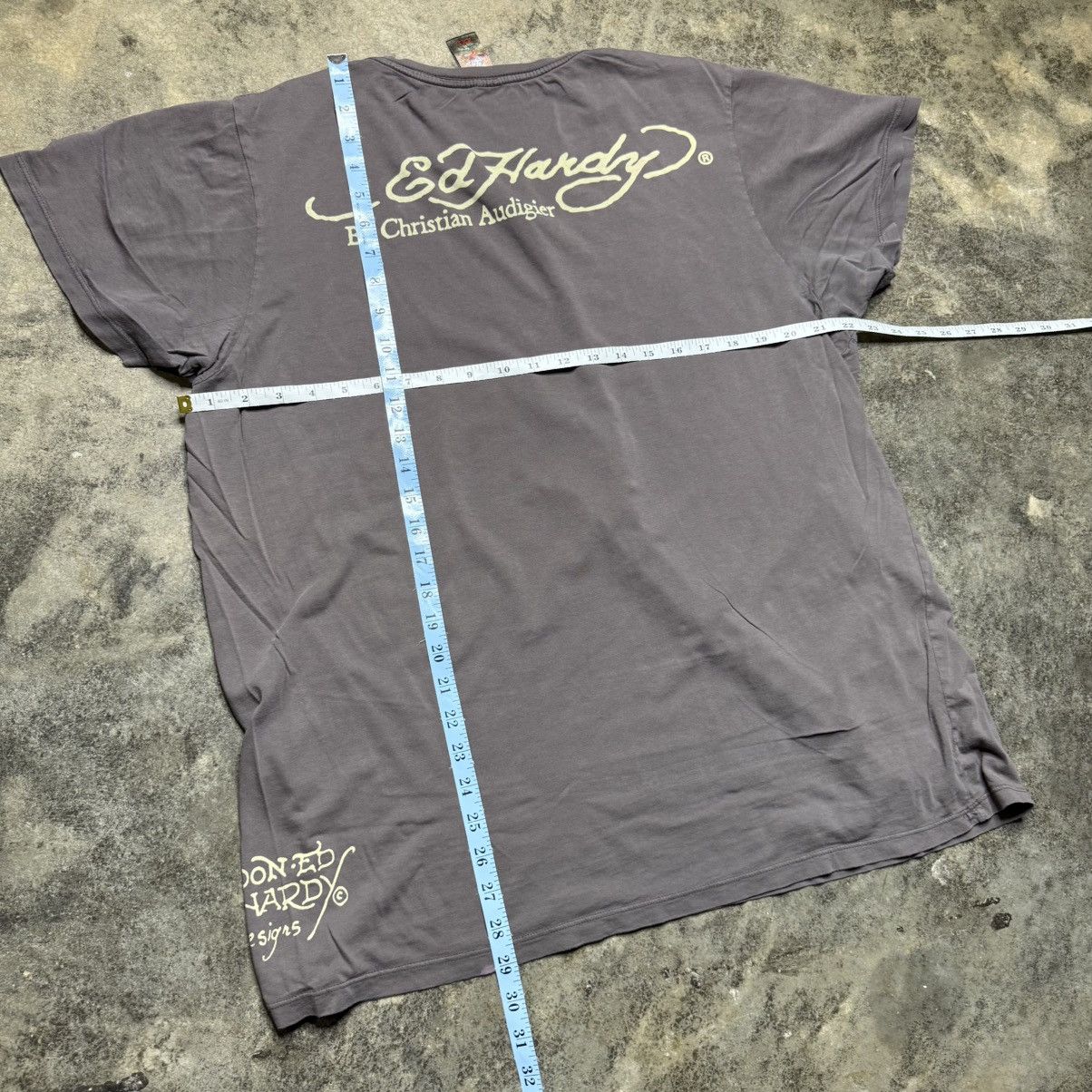 Ed Hardy vintage y2k edhardy baggy skull sword tshirt Size US XXL / EU 58 / 5 - 7 Thumbnail