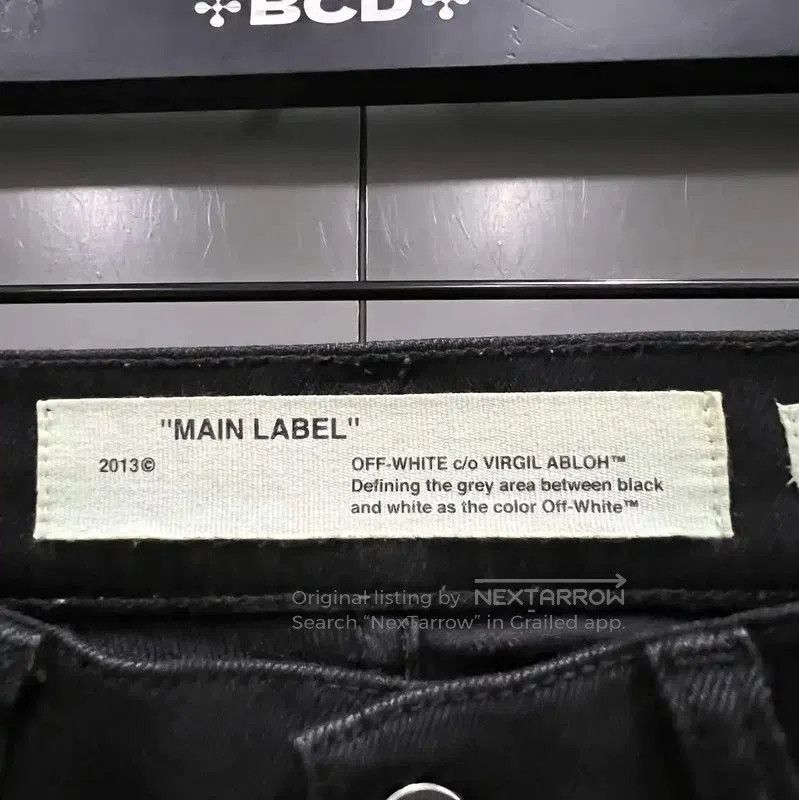 Off-White Off-White Black Cotton Midi Skirt for Women . Size 28" / US 6 / IT 42 - 2 Thumbnail