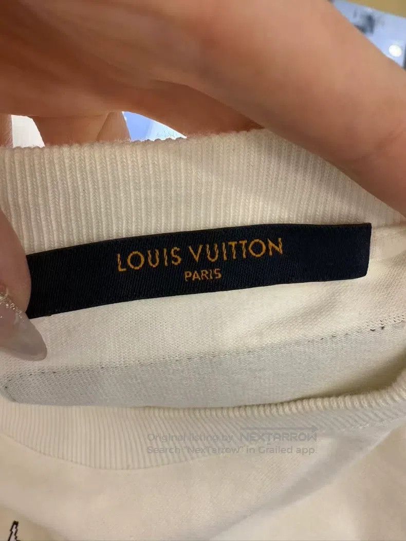 Louis Vuitton Louis Vuitton White plane full logo half-sleeve T-shirt Size US L / EU 52-54 / 3 - 7 Thumbnail