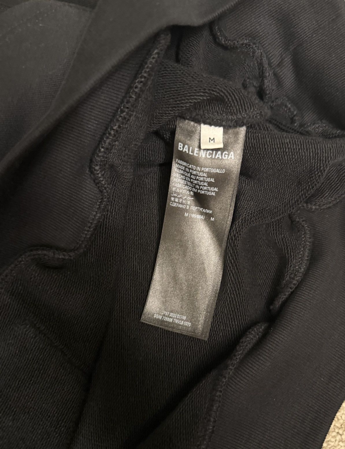 Balenciaga Balenciaga Garde-Robe Care Label Hoodie Black Size US XL / EU 56 / 4 - 6 Thumbnail