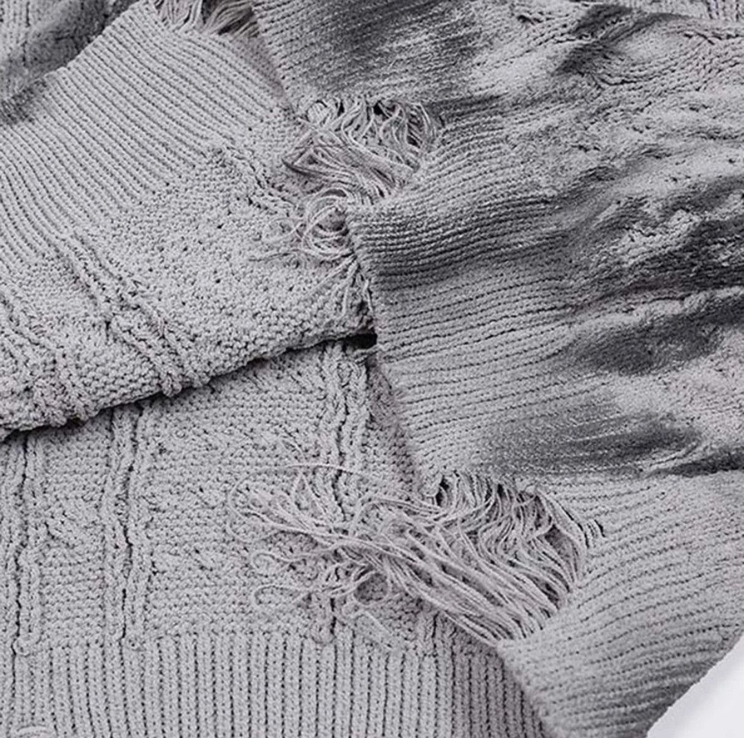 Japanese Brand × Vintage Grunge Frayed Pullover Sweater Funk Size US M / EU 48-50 / 2 - 4 Thumbnail