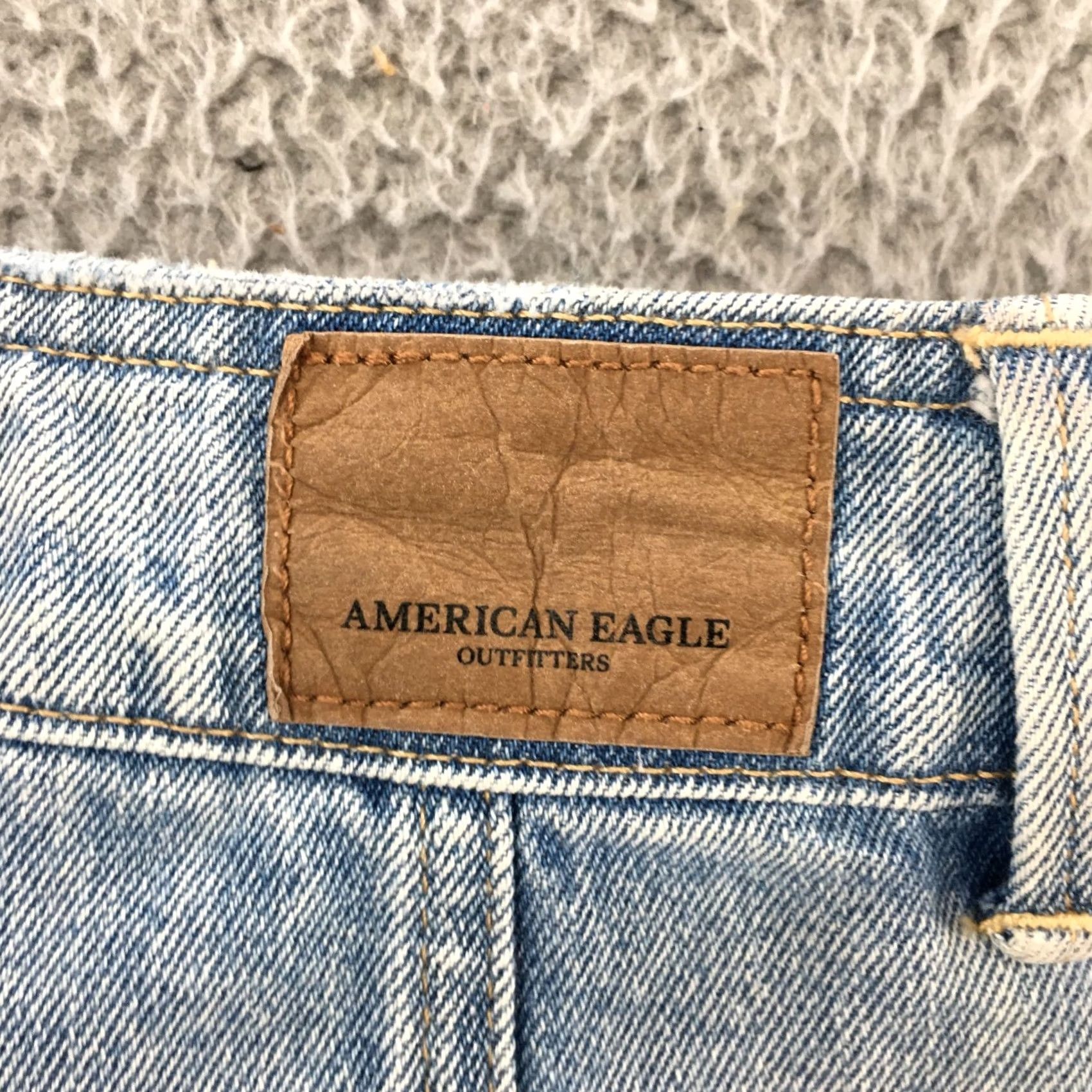 American Eagle Outfitters American Eagle Outfitters A-Line Short Skirts Womens 2 Blue Light Wash Denim Shirt? Size 26" / US 2 / IT 38 - 7 Thumbnail