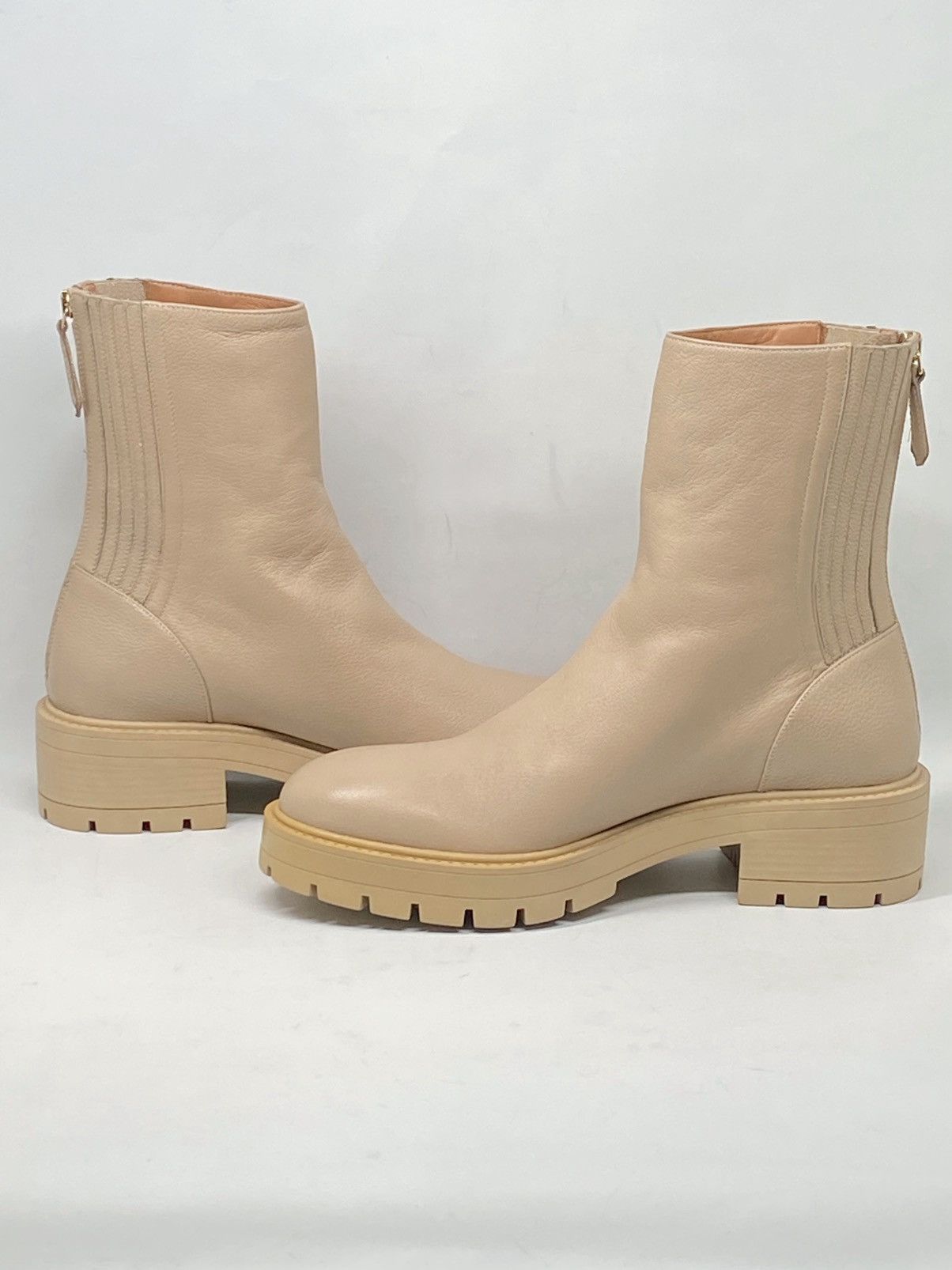 Aquazzura Aquazzura Saint Honore Leather Combat Booties size 40 Size US 10 / IT 40 - 9 Thumbnail