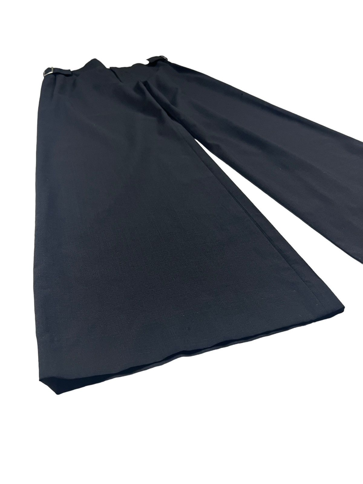 Yohji Yamamoto Vintage Yohji Yamamoto Wide Leg Wool Trousers Size US 33 - 6 Thumbnail