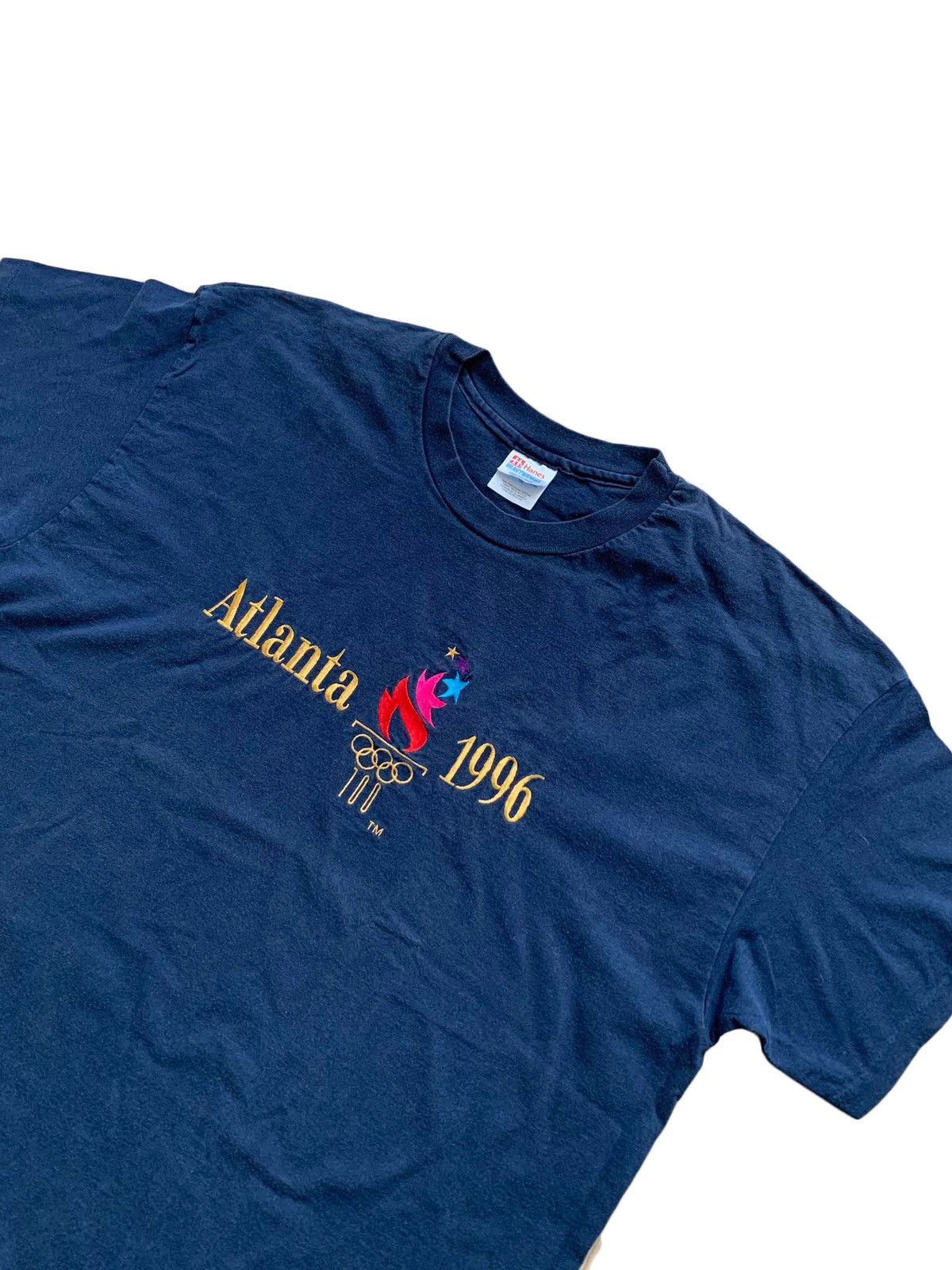 Hanes × USA Olympics × Vintage Vintage Atlanta Summer Olympic Games 1996 T-Shirt Tee Navy Size US XXL / EU 58 / 5 - 2 Thumbnail