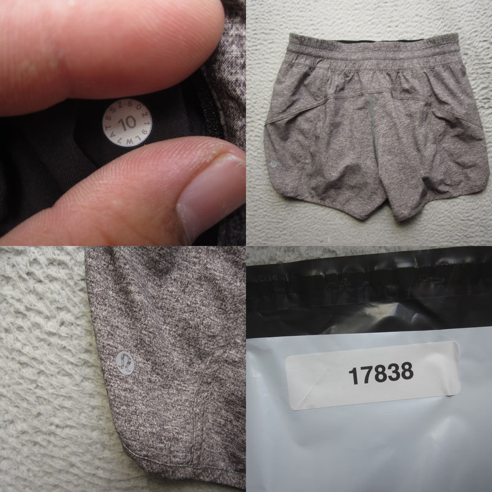 Lululemon Lululemon Tracker Short V 4" Womens 10 Gray Lined Running Yoga Athletic Size 32" / US 10 / IT 46 - 8 Thumbnail