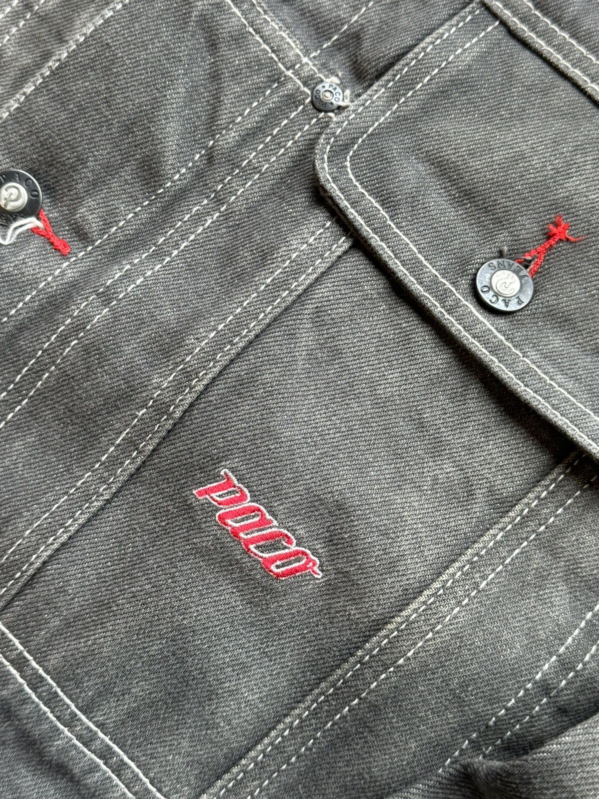Vintage Vintage Y2K Paco Jeans Denim Black Jacket - Large Size US L / EU 52-54 / 3 - 9 Thumbnail