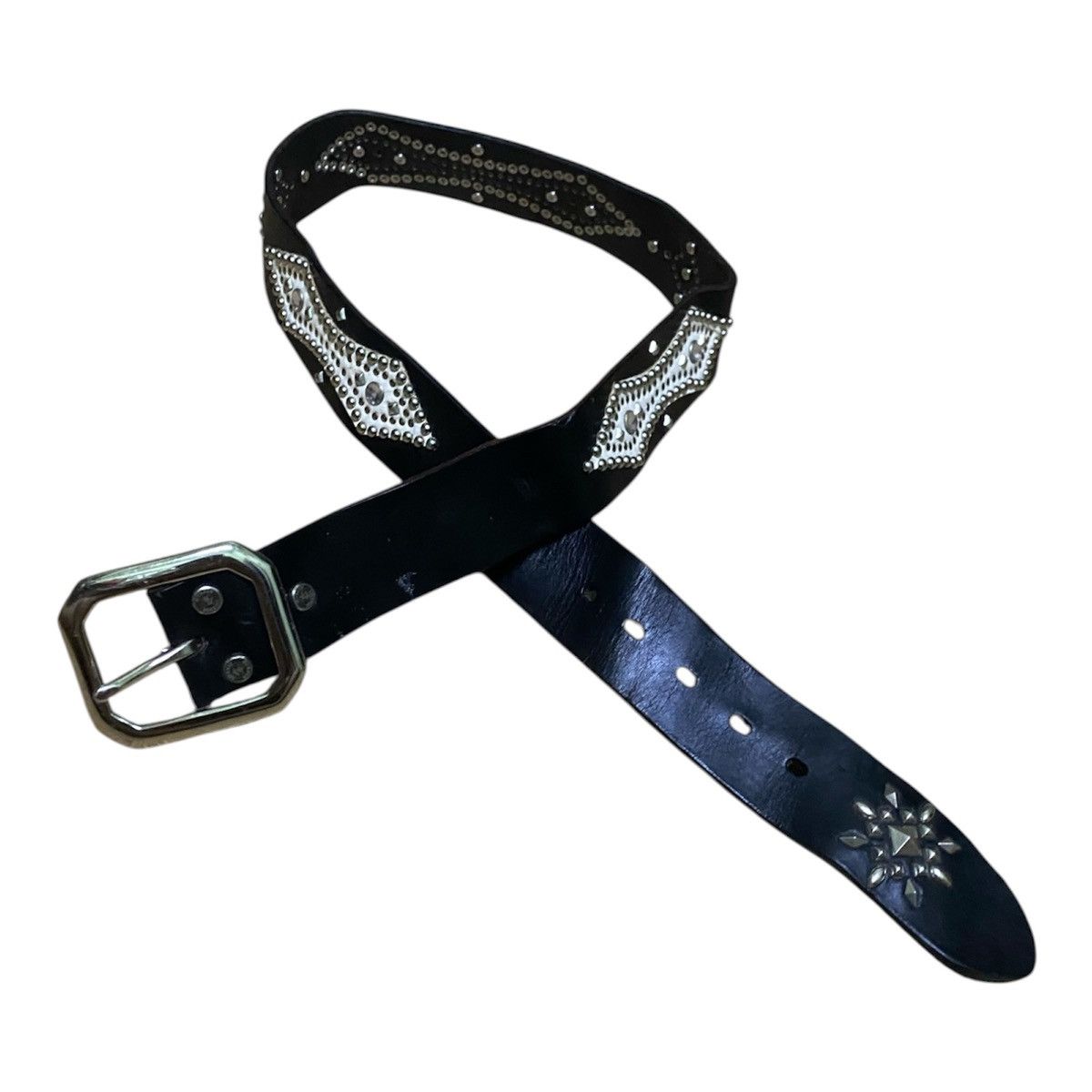 Murder License MURDER LICENSE Leather Studded Belt Size ONE SIZE - 1 Thumbnail