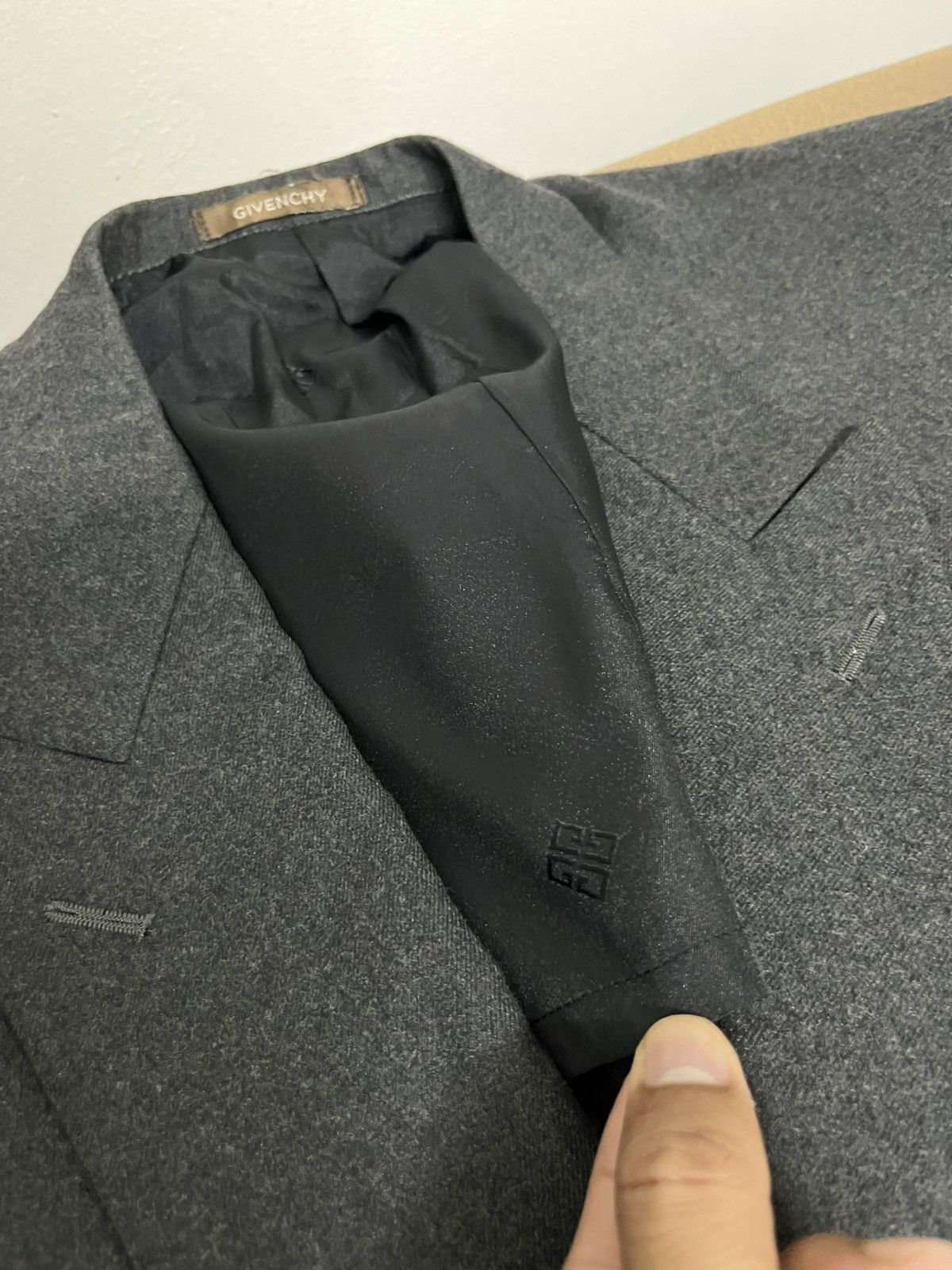 Givenchy 💥Authentic Vintage Givenchy Double Breasted Wool Blazers Size US M / EU 48-50 / 2 - 14 Thumbnail