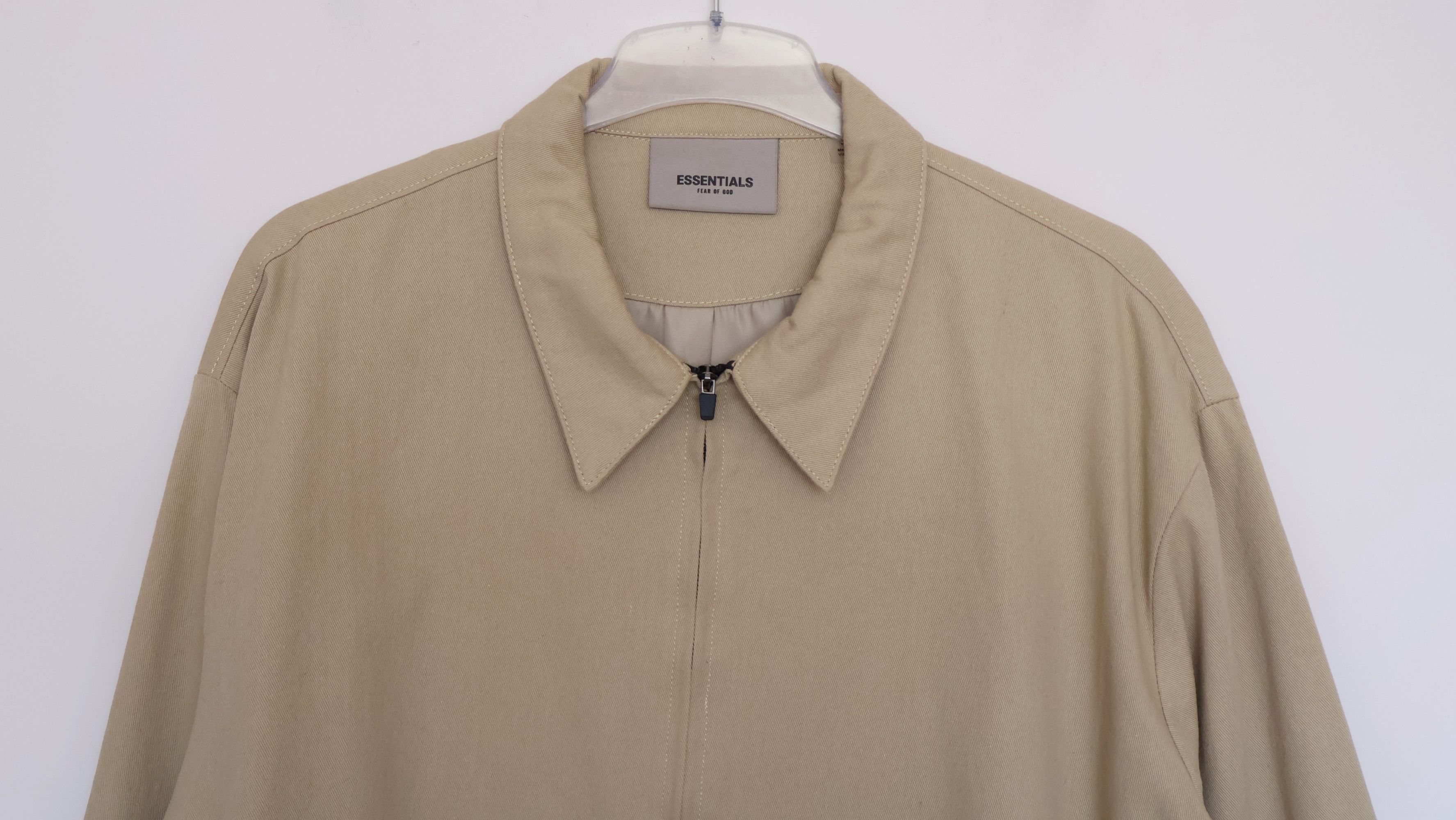 Fear of God Fear of God ESSENTIALS Beige Cotton Twill Jacket Size M Size US M / EU 48-50 / 2 - 3 Thumbnail