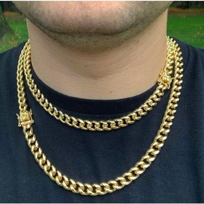 Cuban Link Chain Gold Cuban Link Chain | Cuban Chain 9mm BOX CLASP ...