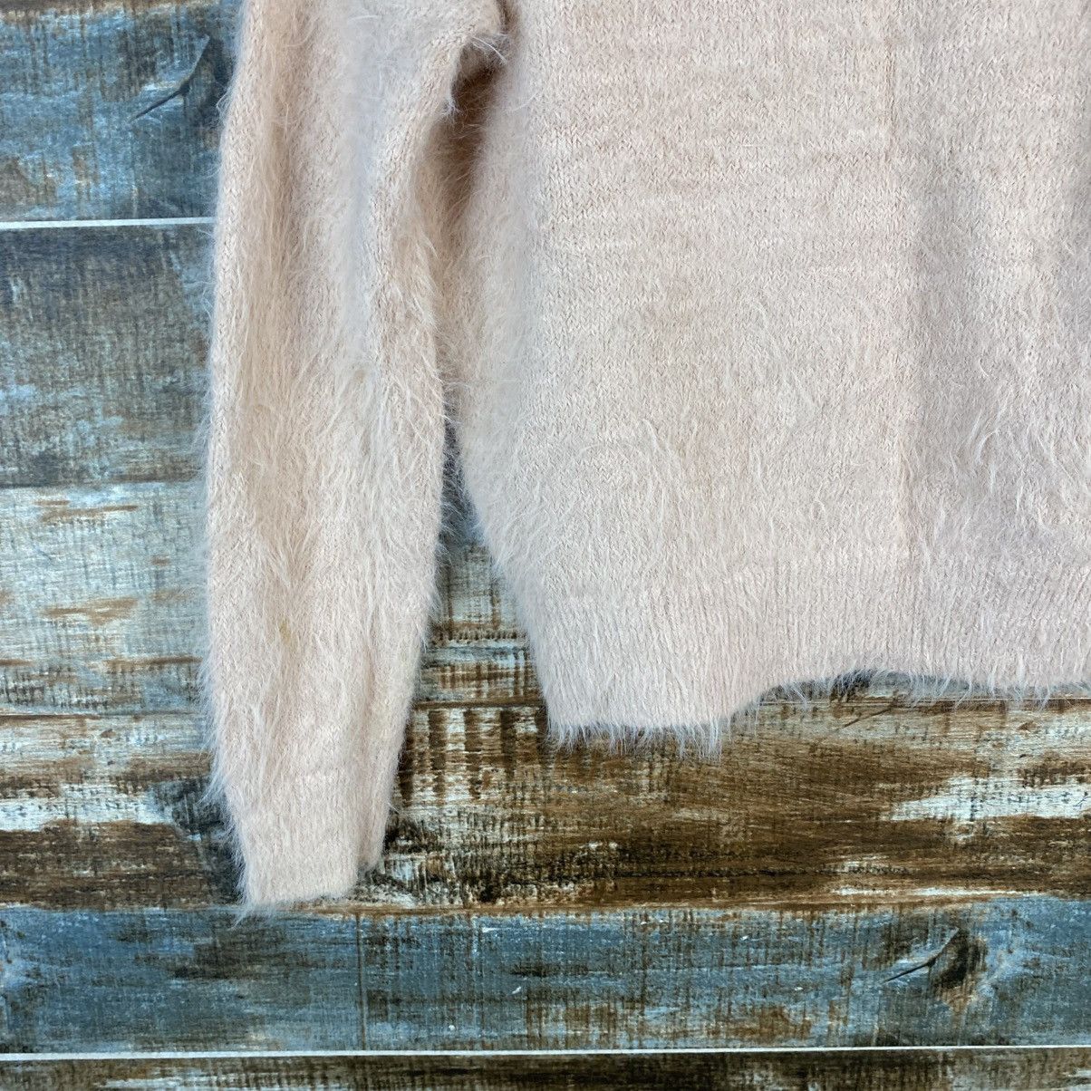 Japanese Brand DL Te Chichi Pink Mohair fur shaggy Knitwear #C1086 Size XS / US 0-2 / IT 36-38 - 15 Thumbnail