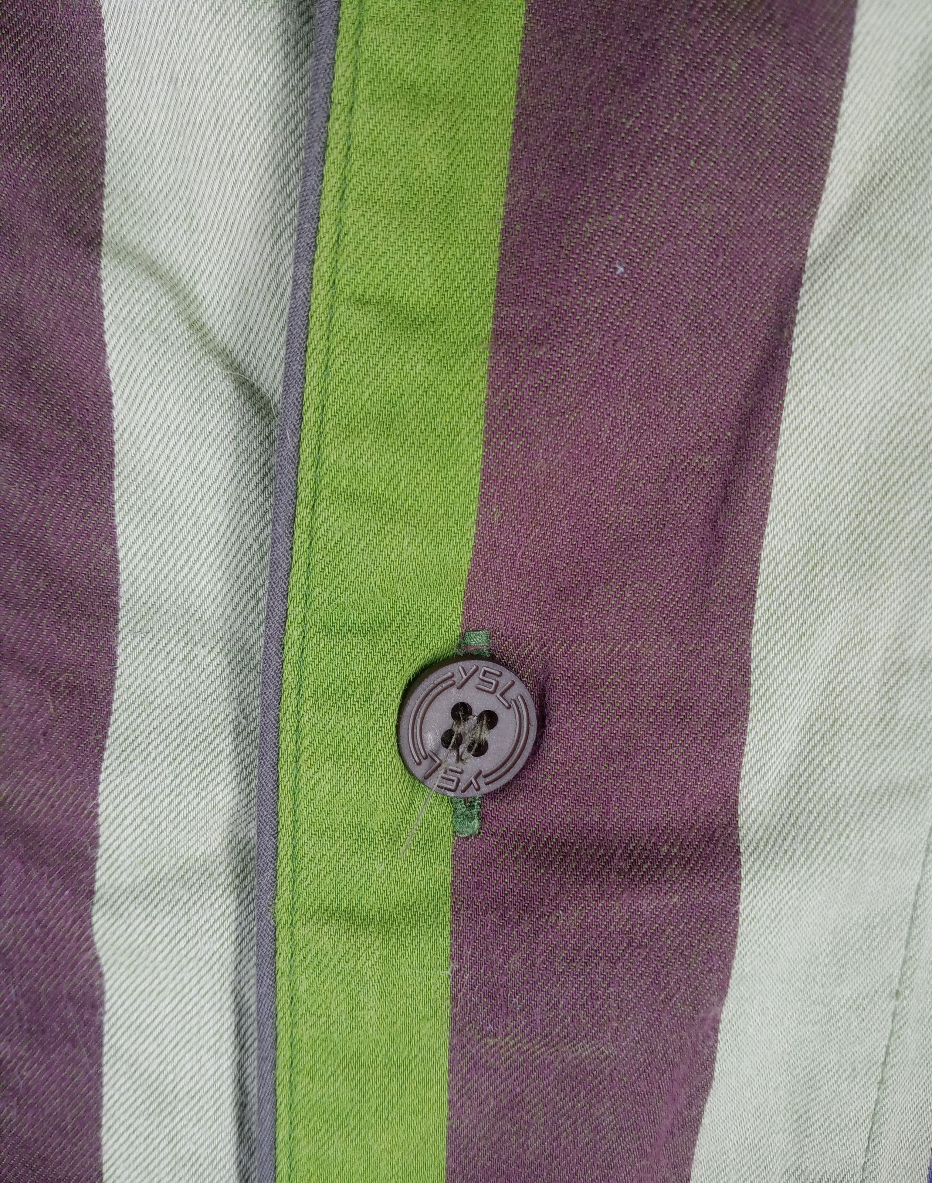 Yves Saint Laurent Rare Vintage Yves Saint Laurent YSL Stripe Pajamas Size US S / EU 44-46 / 1 - 5 Thumbnail