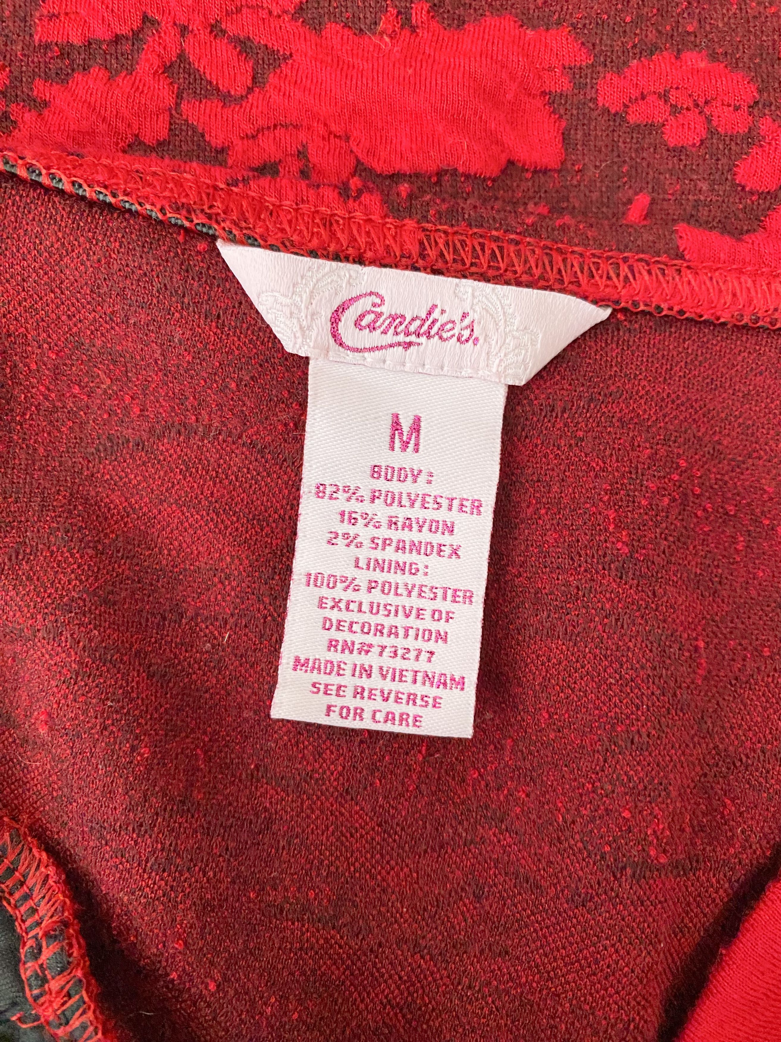 Dolls Kill Candie’s - Red Floral Pin-up Dress Size M / US 6-8 / IT 42-44 - 7 Thumbnail
