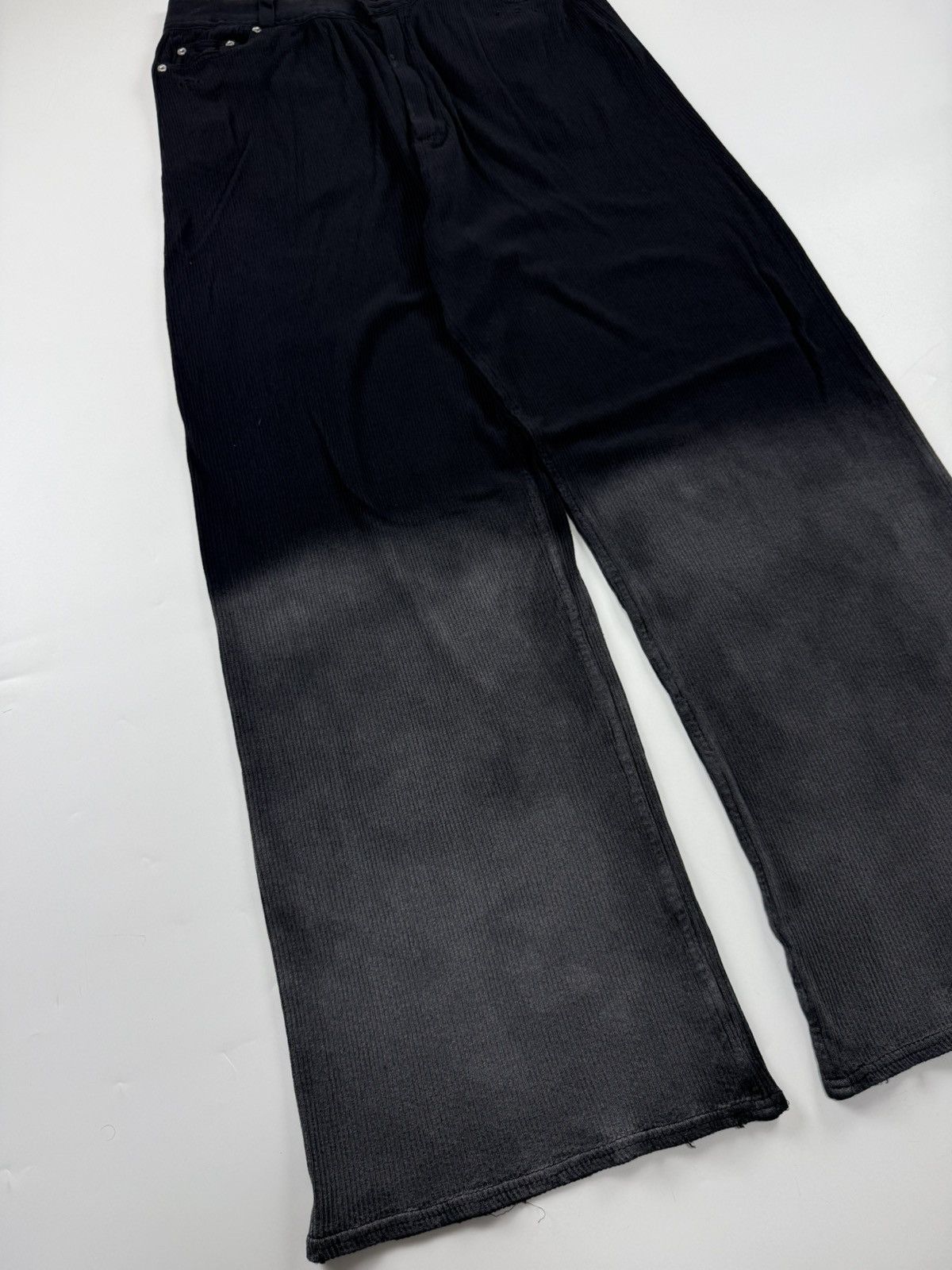 Balenciaga Balenciaga Bleached Cotton Rib Knit Pants Size US 33 - 3 Thumbnail