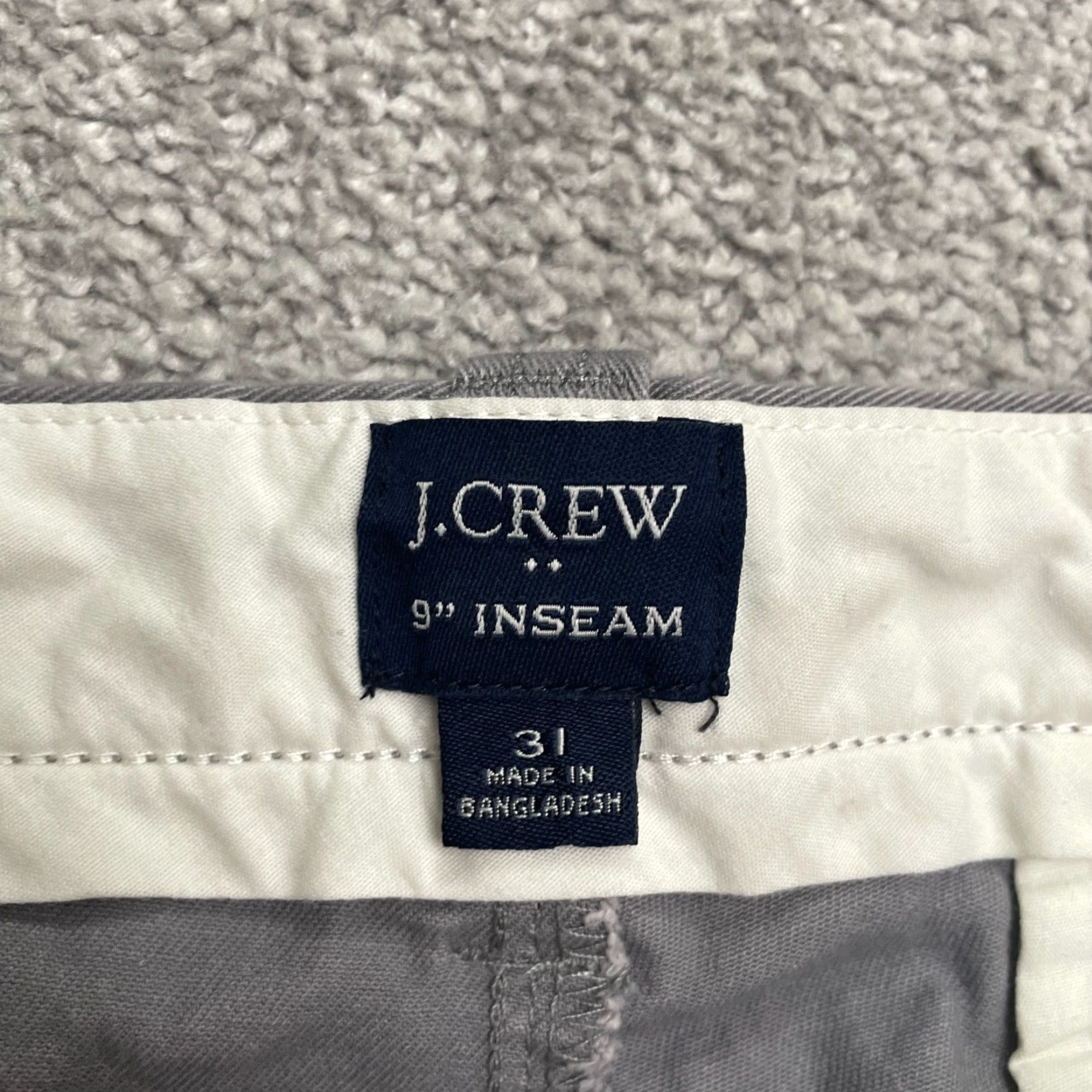 J.Crew J.CREW Chino Shorts Mens 31x9 Gray Cotton Flat Front Pockets Casual Outdoor Shirt Size US 31 - 4 Thumbnail