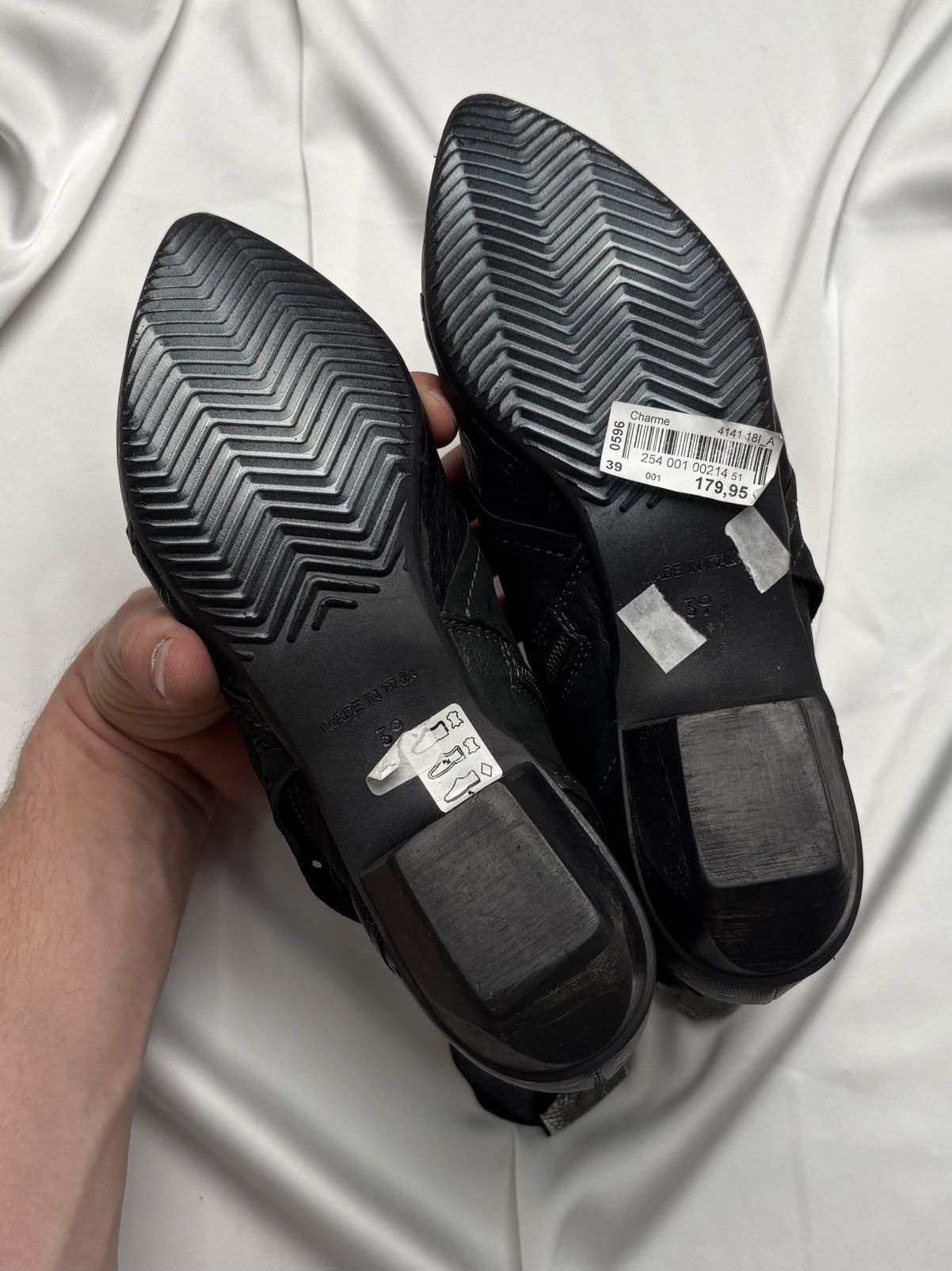 Other Black leather double zip boots like as98 Size US 9 / IT 39 - 9 Thumbnail