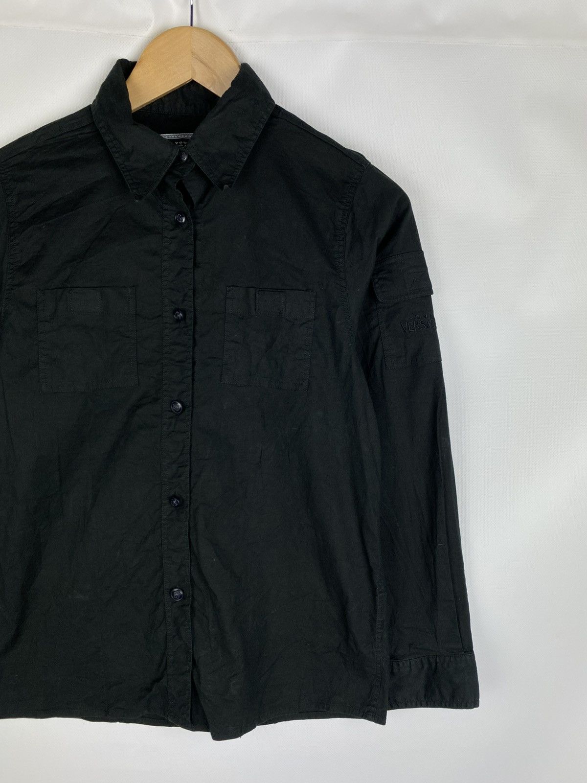 Versace Young Versace Vintage Teens Kids Long Sleeve Button Up Shirt Size S / US 4 / IT 40 - 3 Thumbnail